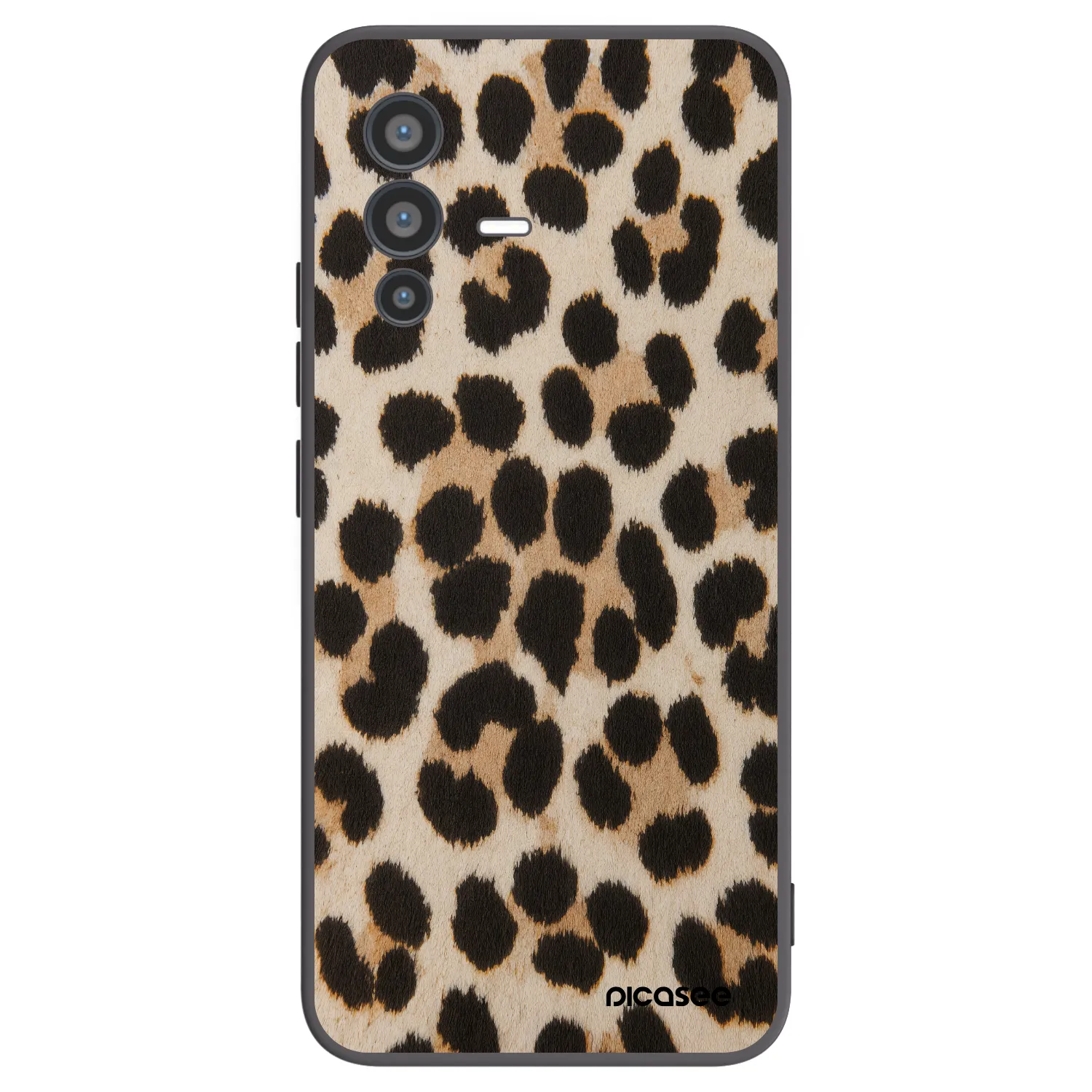 Picasee silikónový čierny obal pre Vivo V23 5G - Brown Tiger