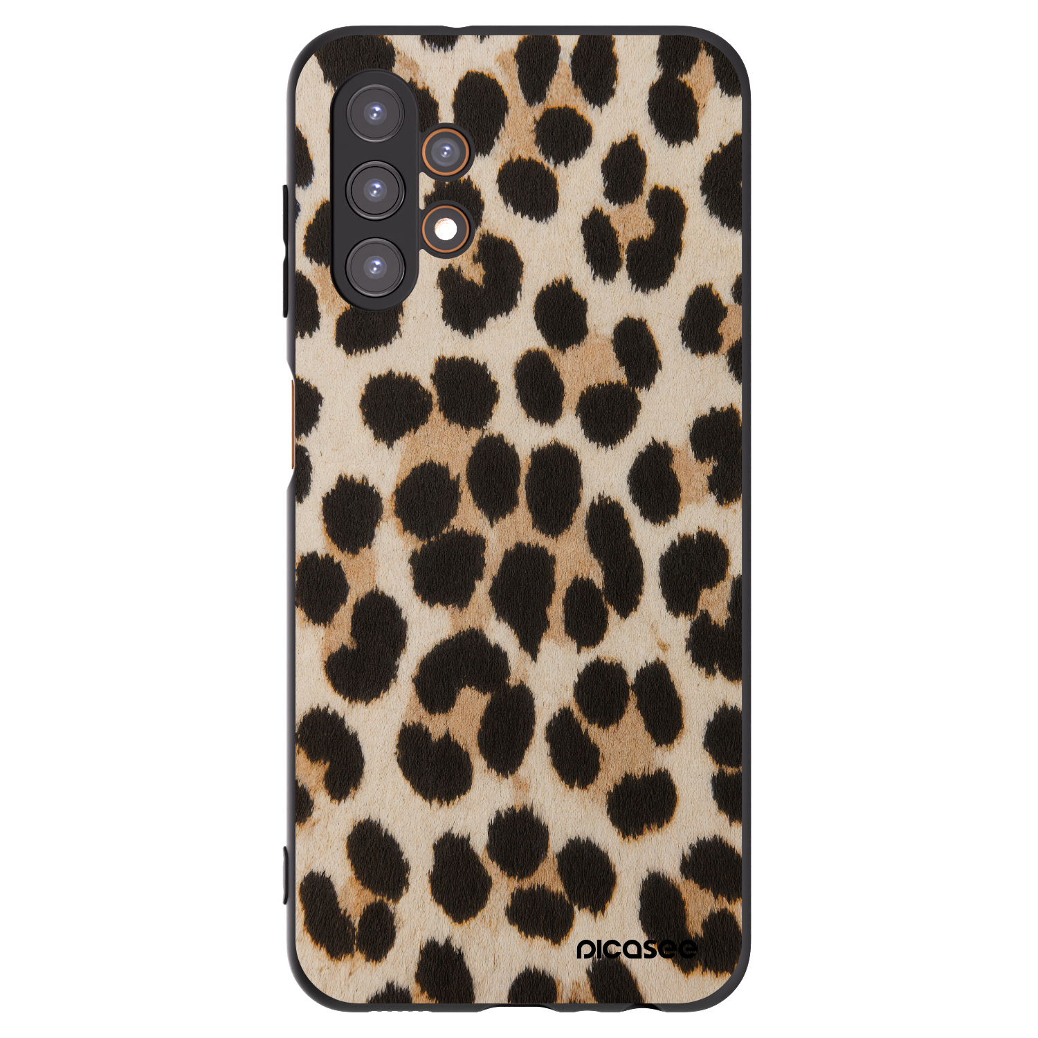 Picasee silikónový čierny obal pre Samsung Galaxy A13 4G A135 - Brown Tiger