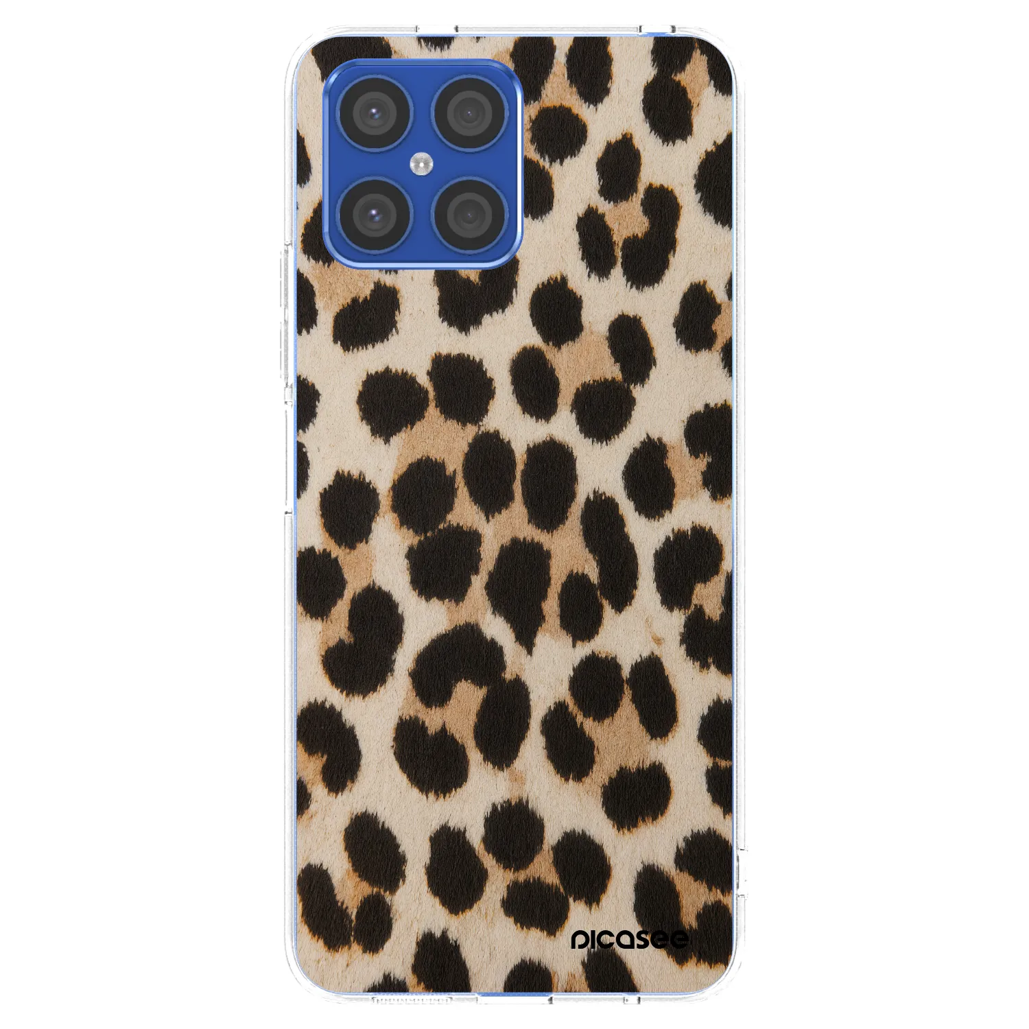 Picasee silikónový prehľadný obal pre Honor X8 4G - Brown Tiger