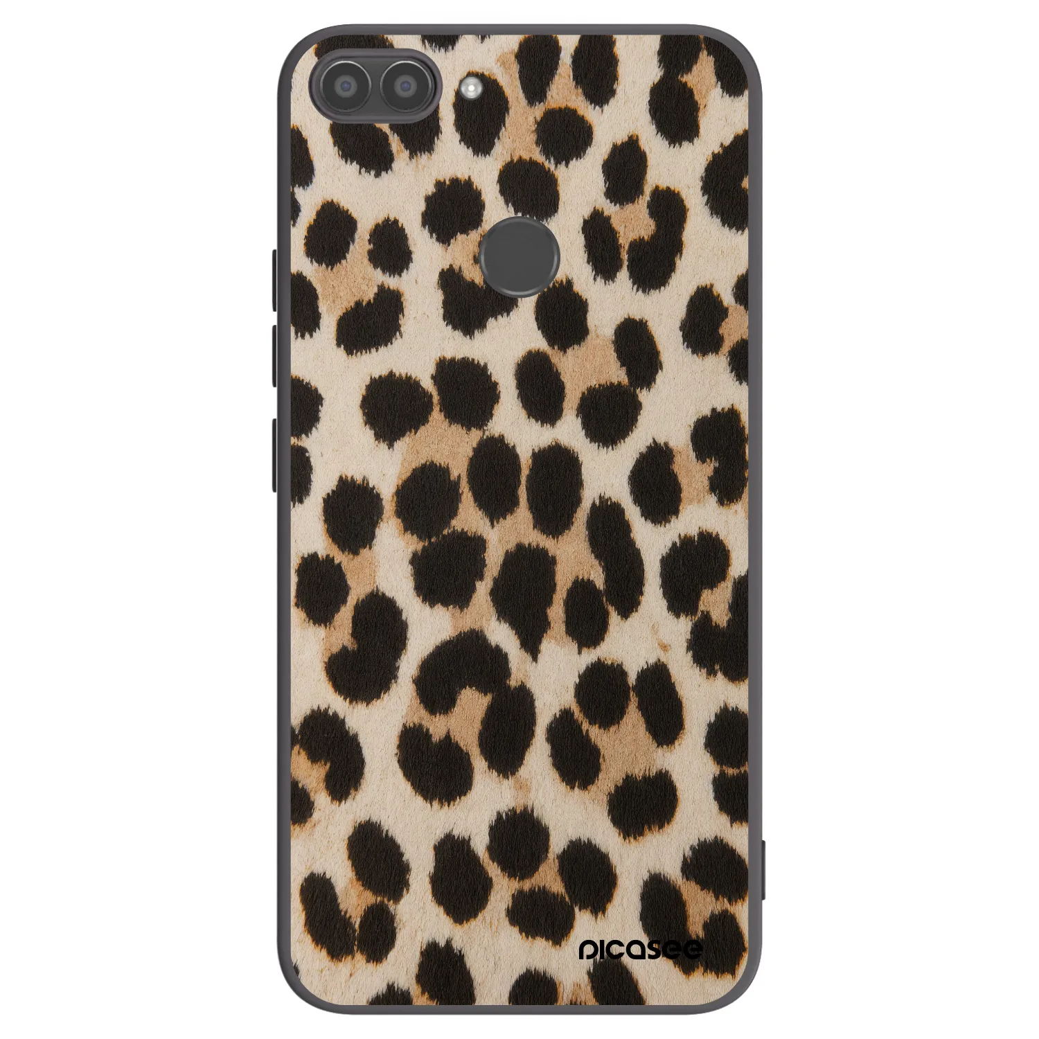 Picasee silikónový čierny obal pre Huawei P Smart - Brown Tiger