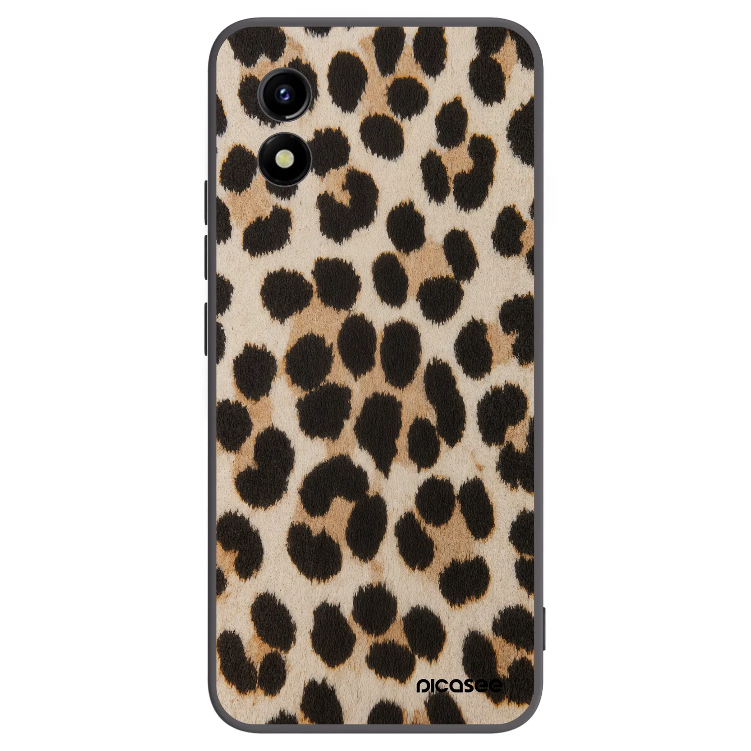 Picasee silikónový čierny obal pre Vivo Y01 - Brown Tiger