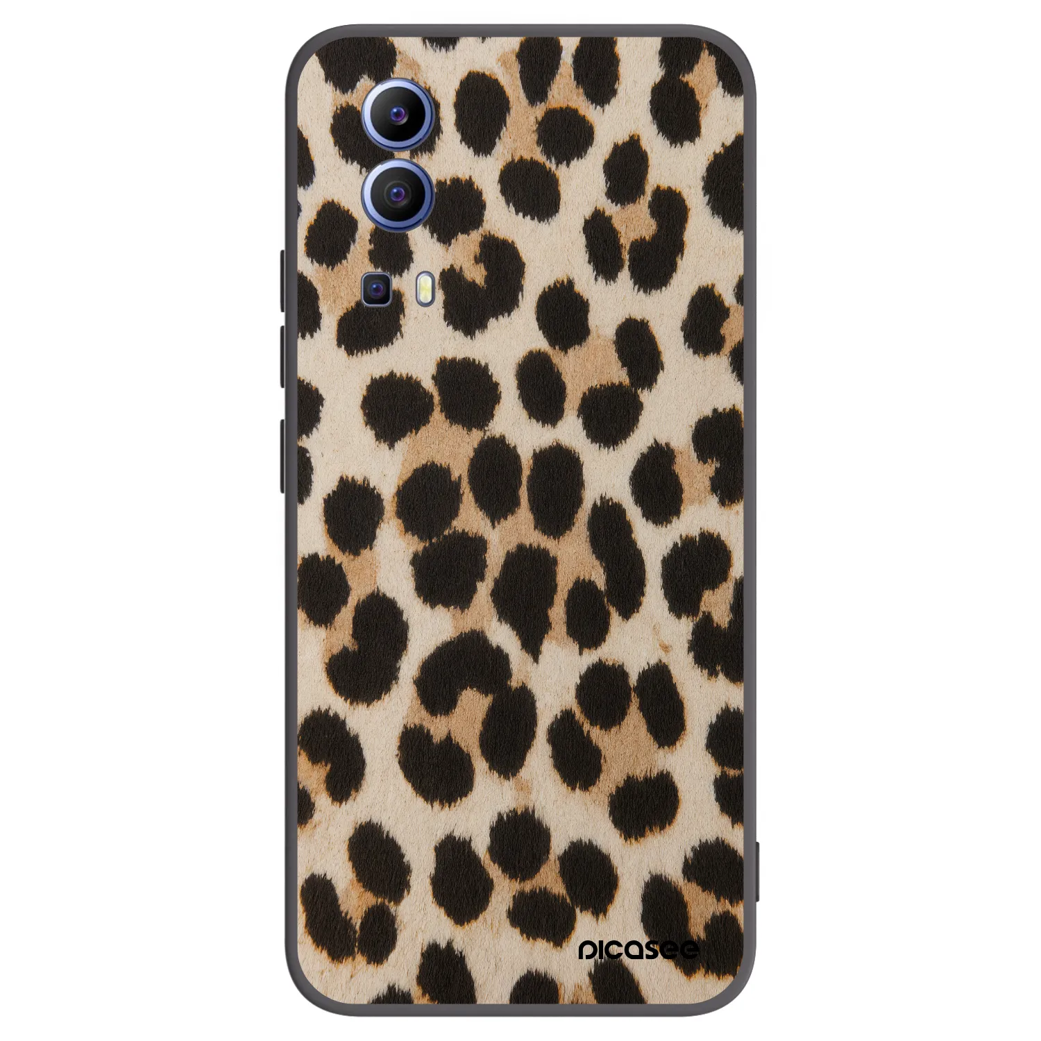 Picasee silikónový čierny obal pre Vivo Y52 5G - Brown Tiger