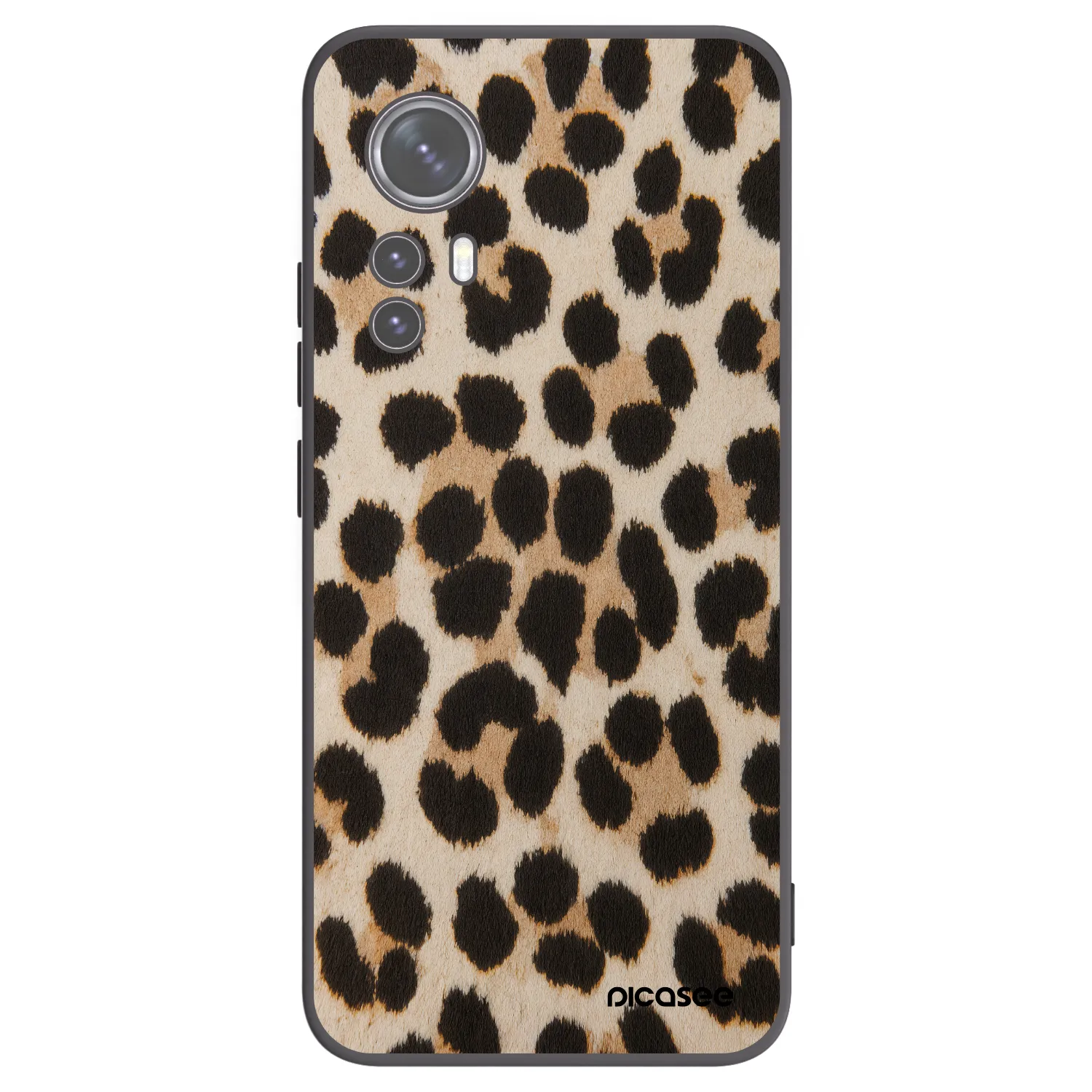 Picasee silikónový čierny obal pre Xiaomi 12X - Brown Tiger