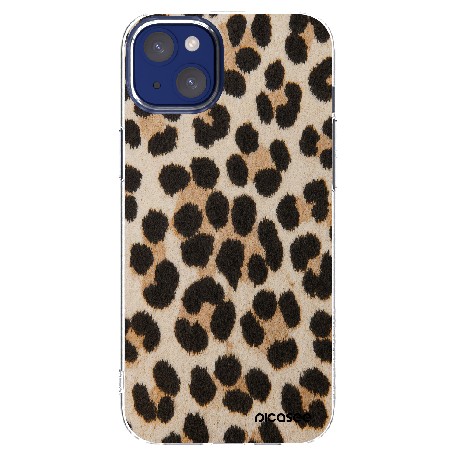 Picasee silikónový prehľadný obal pre Apple iPhone 14 Plus - Brown Tiger