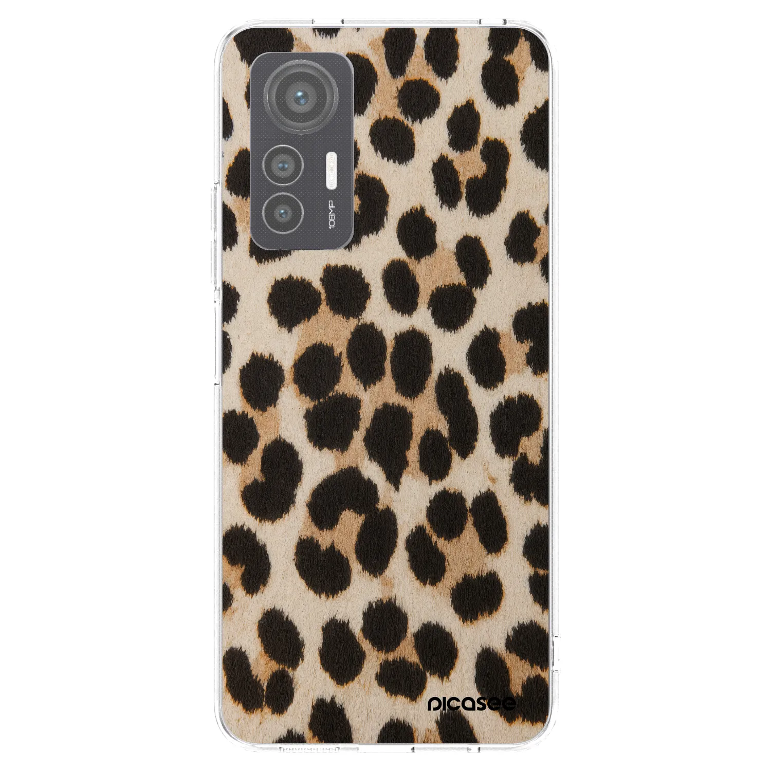 Picasee silikónový prehľadný obal pre Xiaomi 12 Lite - Brown Tiger