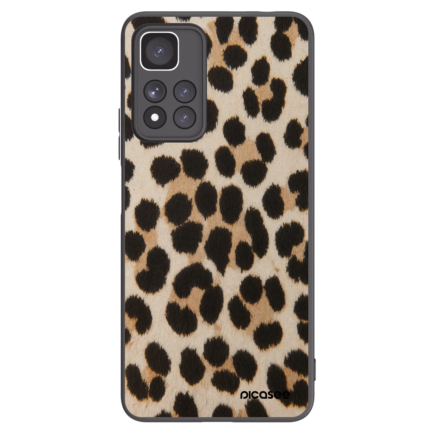 Picasee silikónový čierny obal pre Xiaomi Redmi Note 11 Pro+ 5G - Brown Tiger