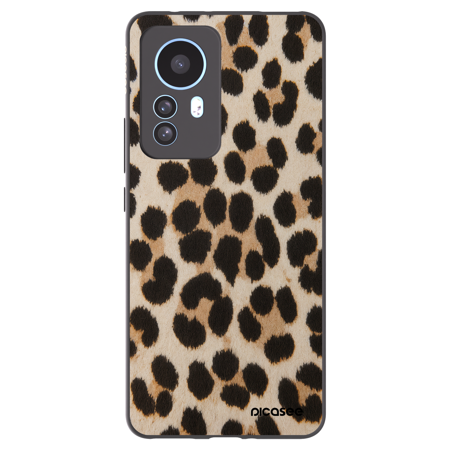 Picasee silikónový čierny obal pre Xiaomi 12T - Brown Tiger