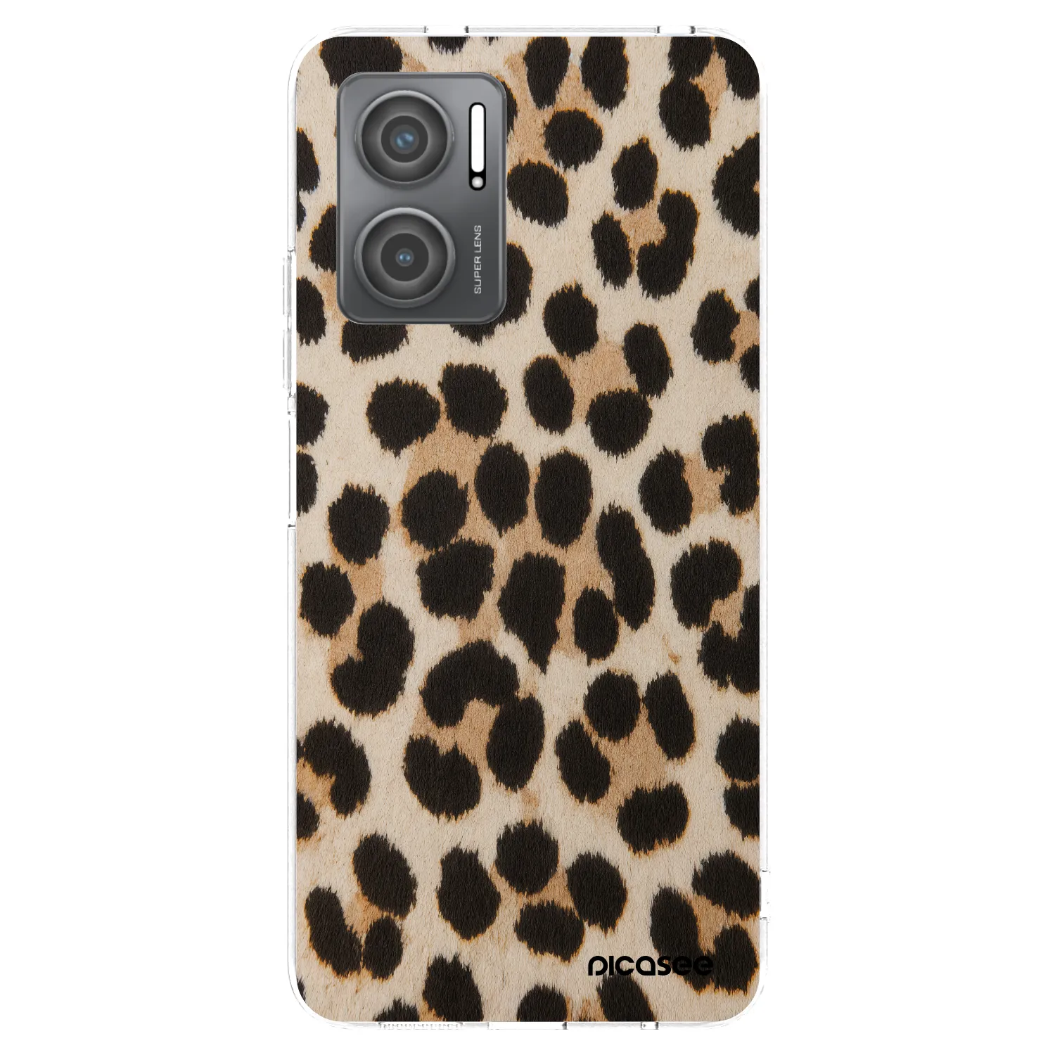 Silikónový prehľadný obal pre Xiaomi Redmi 10 5G - Brown Tiger