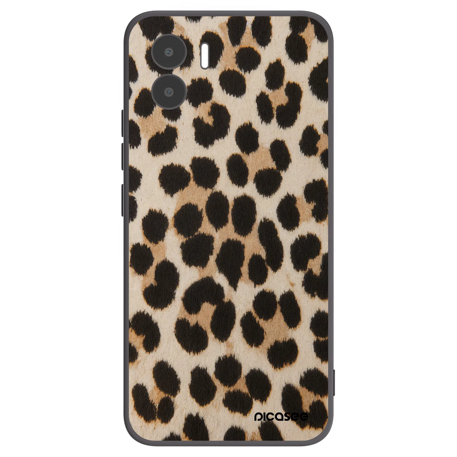Picasee silikónový čierny obal pre Xiaomi Redmi A1 - Brown Tiger