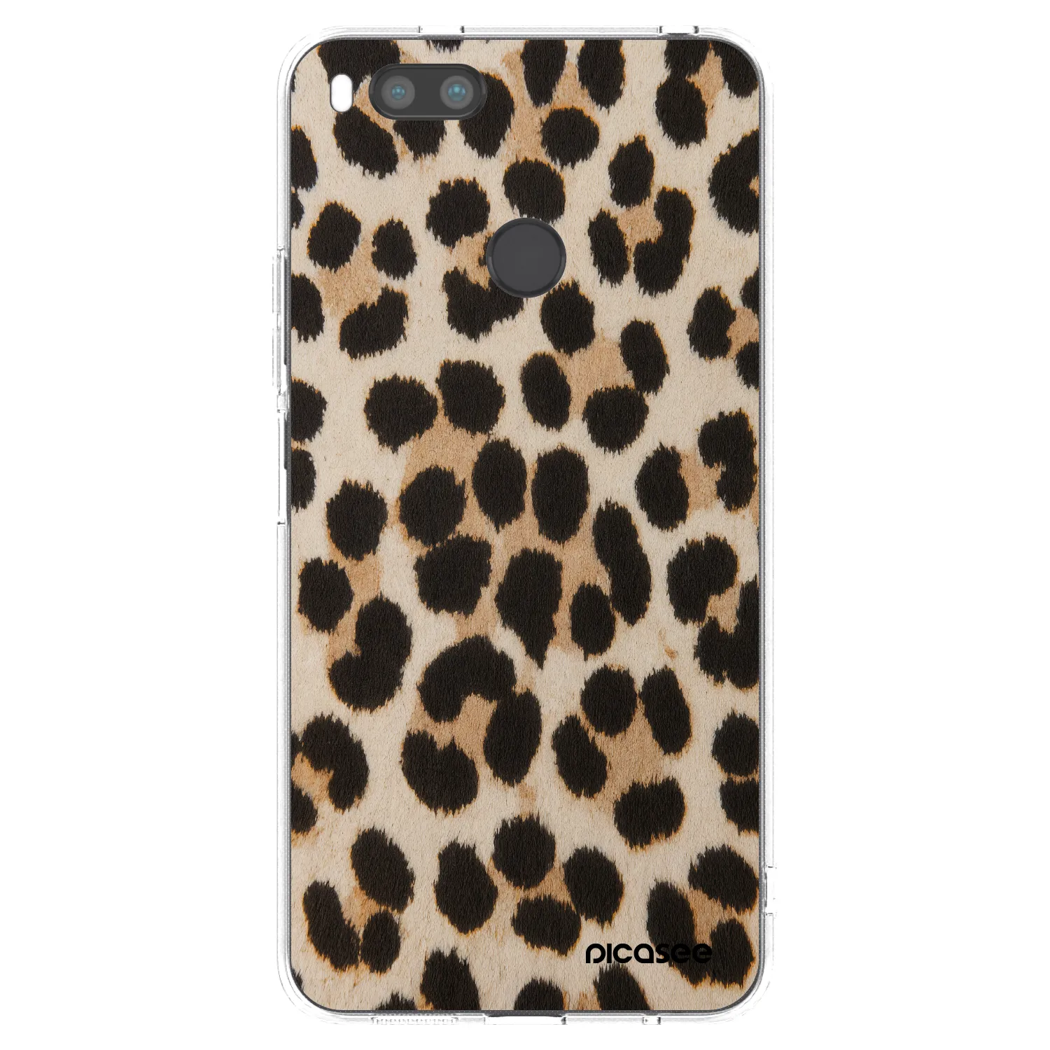 Picasee silikónový prehľadný obal pre Xiaomi Redmi A1 - Brown Tiger
