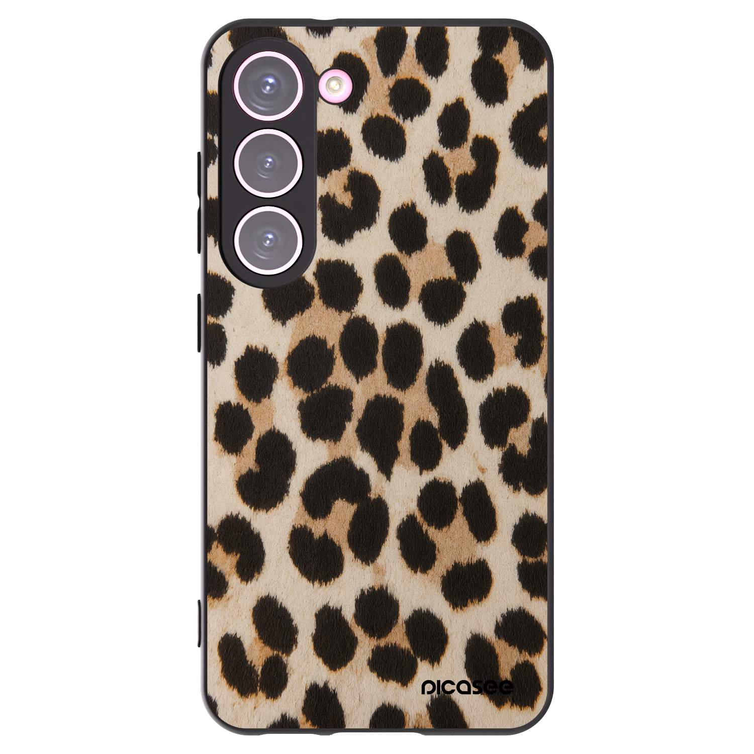 Silikónový čierny obal pre Samsung Galaxy S23 5G - Brown Tiger