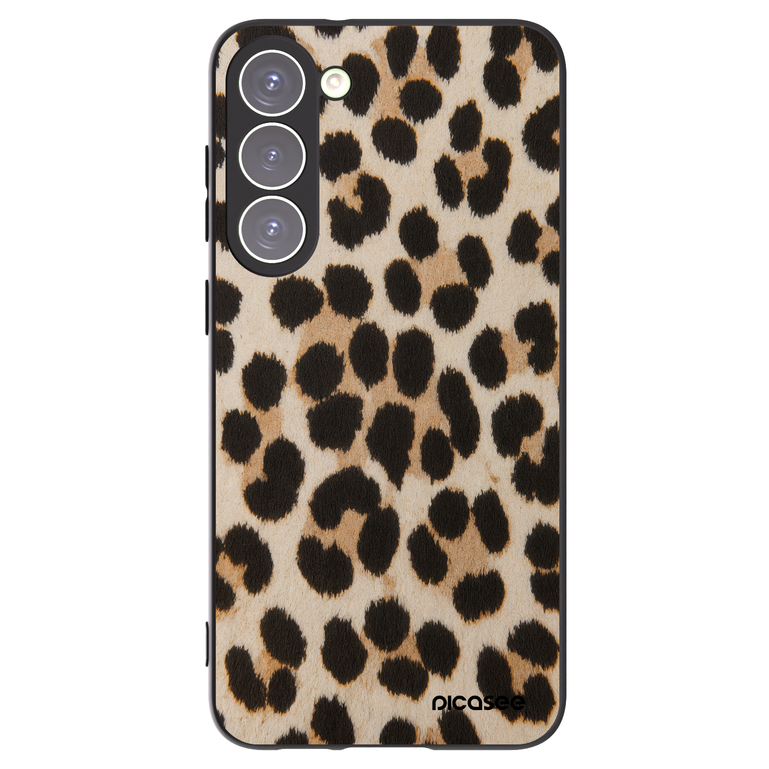 Picasee silikónový čierny obal pre Samsung Galaxy S23+ 5G - Brown Tiger