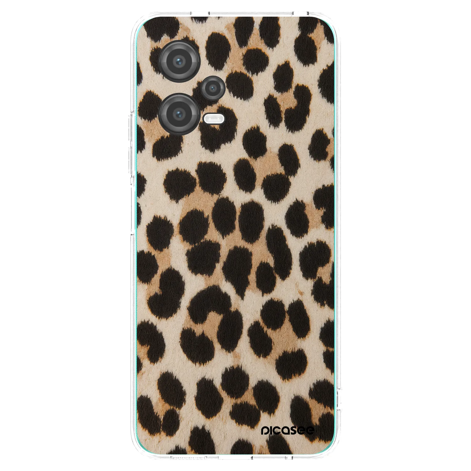 Picasee silikónový prehľadný obal pre Xiaomi Poco X5 - Brown Tiger