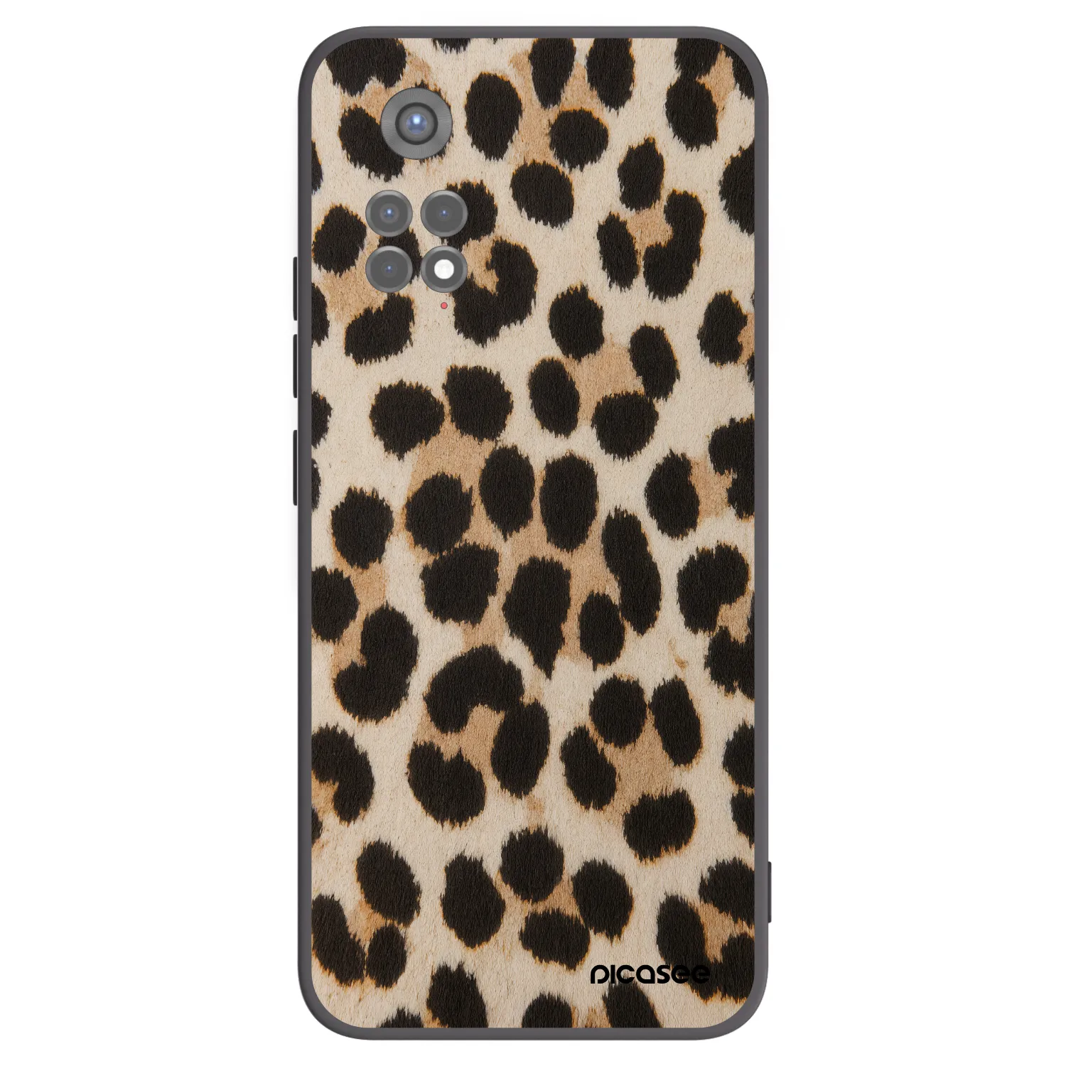 Picasee silikónový čierny obal pre Xiaomi Redmi Note 11S 5G - Brown Tiger