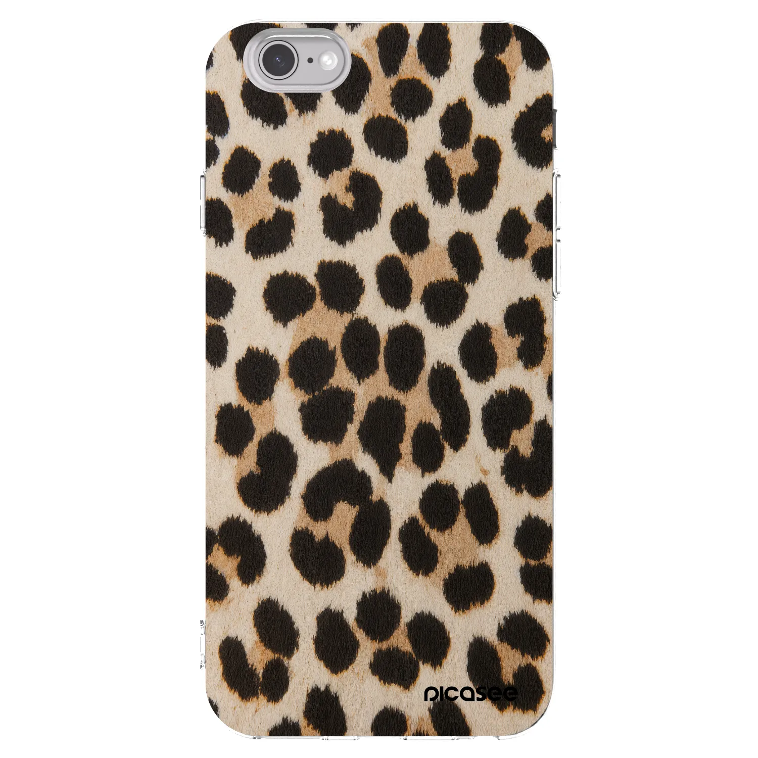 Picasee silikónový prehľadný obal pre Apple iPhone 6/6S - Brown Tiger