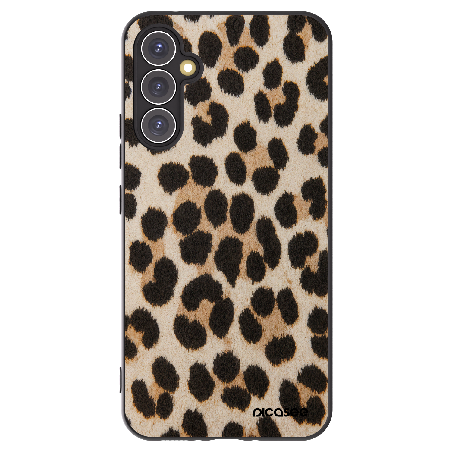 Picasee silikónový čierny obal pre Samsung Galaxy A34 5G A346B - Brown Tiger