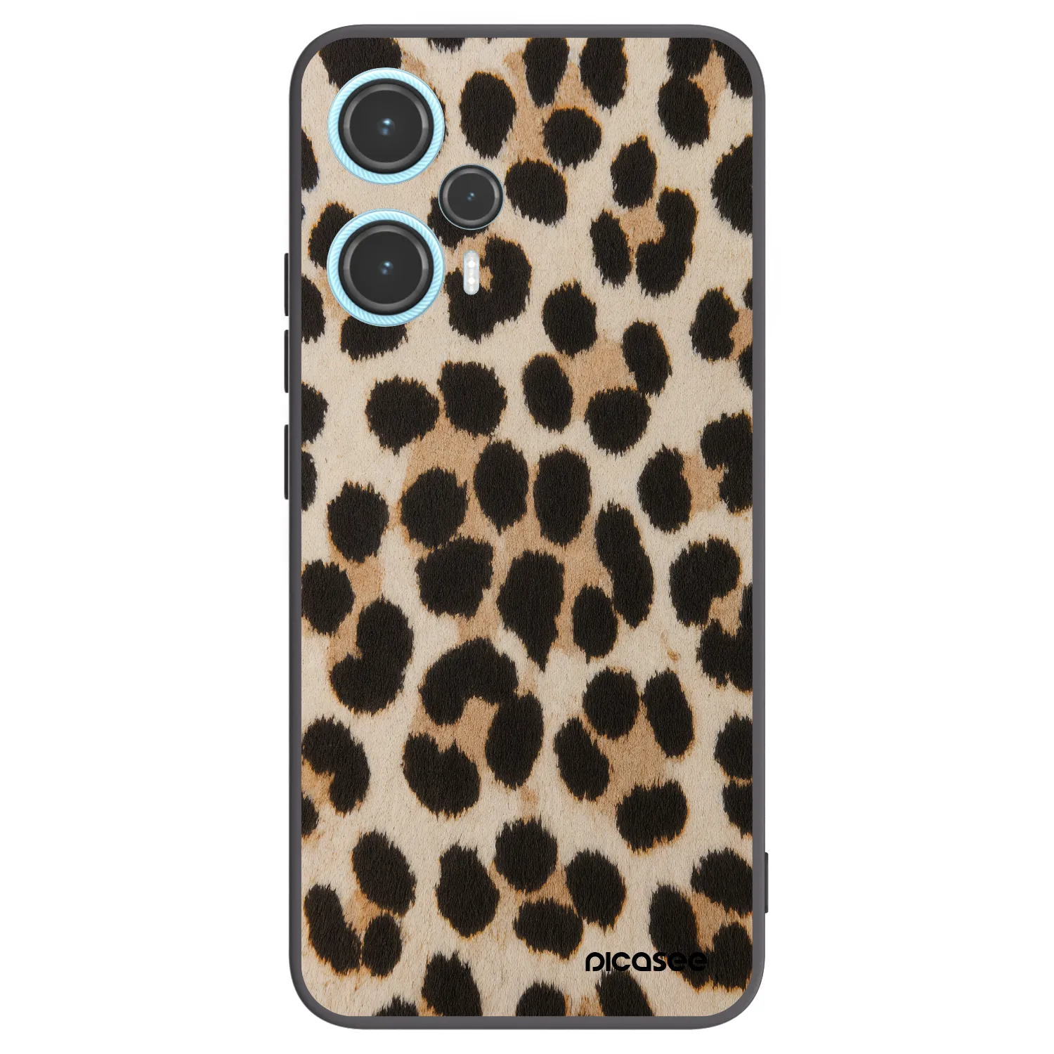 Picasee silikónový čierny obal pre Xiaomi Poco F5 - Brown Tiger