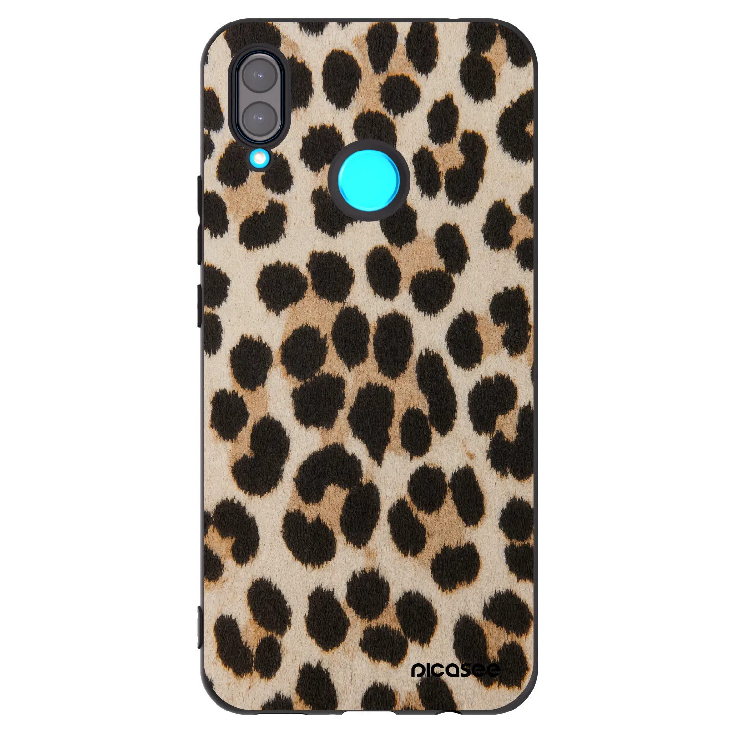 Picasee silikónový čierny obal pre Huawei Nova 3i - Brown Tiger