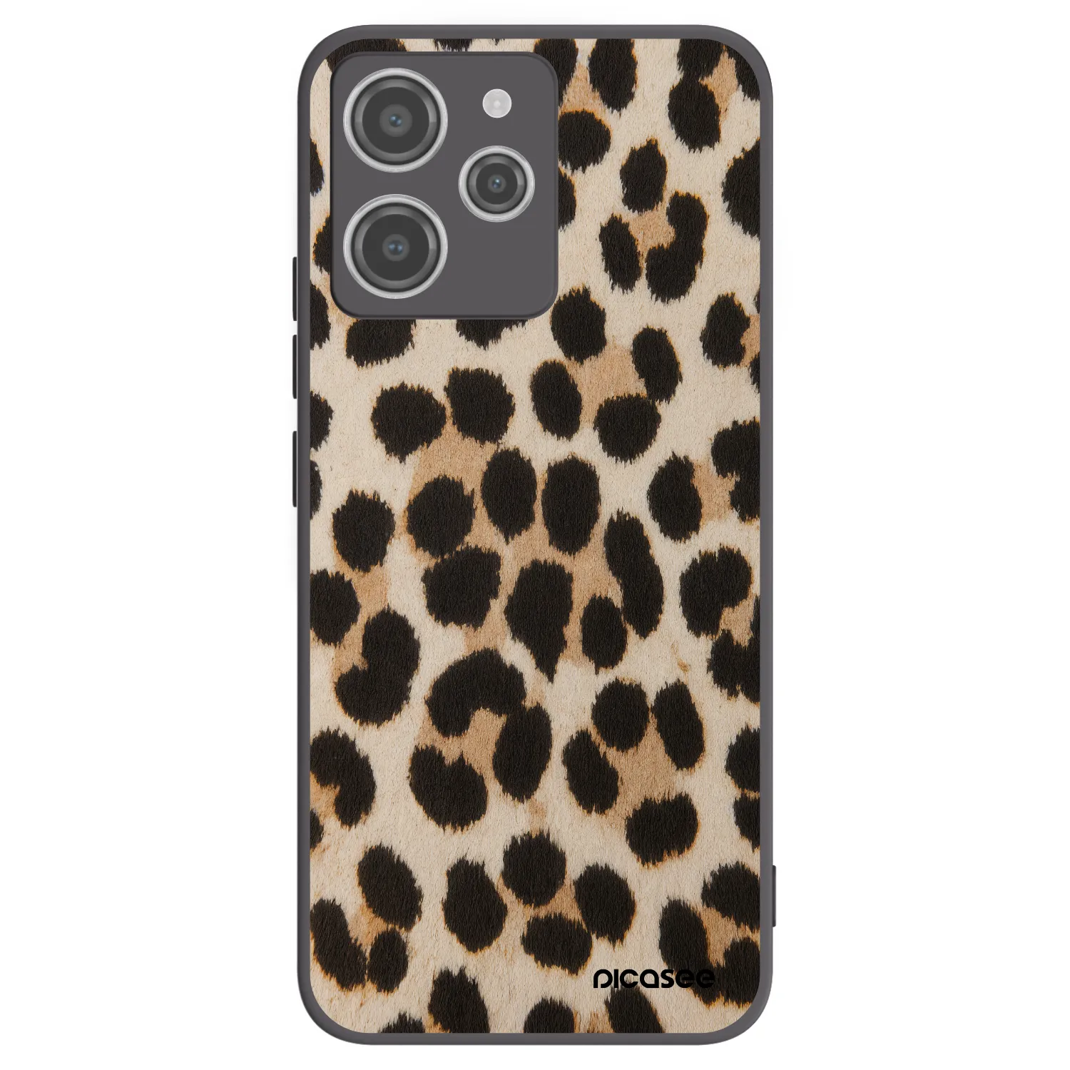 Silikónový čierny obal pre Xiaomi Redmi 12 4G - Brown Tiger