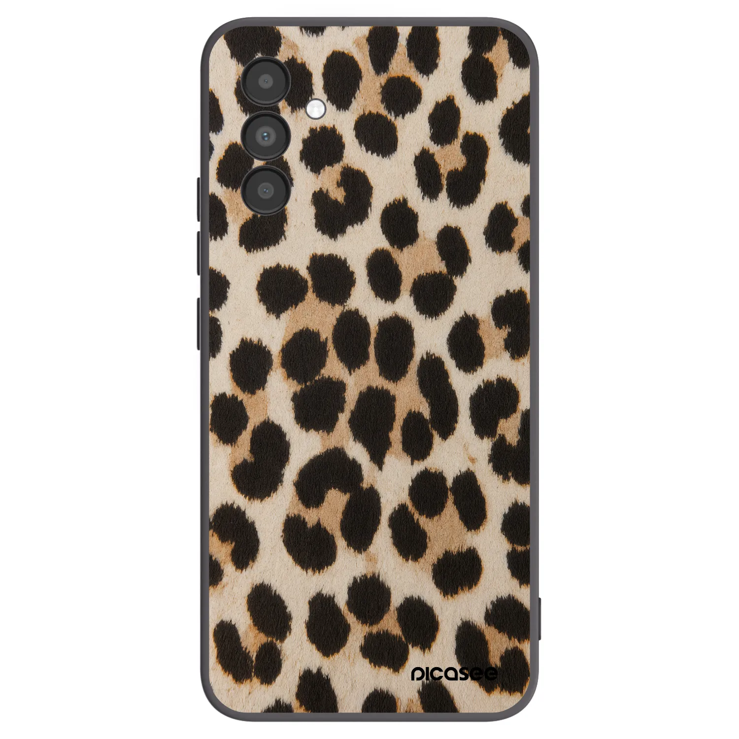 Picasee silikónový čierny obal pre Samsung Galaxy A04s A047F - Brown Tiger
