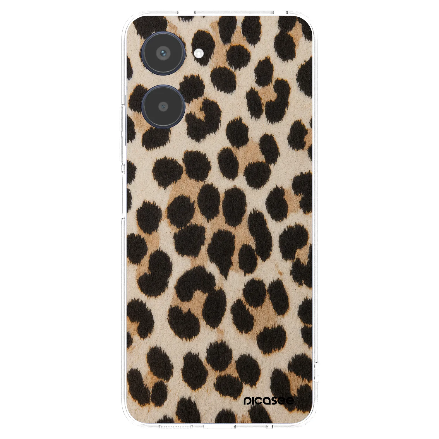 Picasee silikónový prehľadný obal pre Realme 10 4G - Brown Tiger