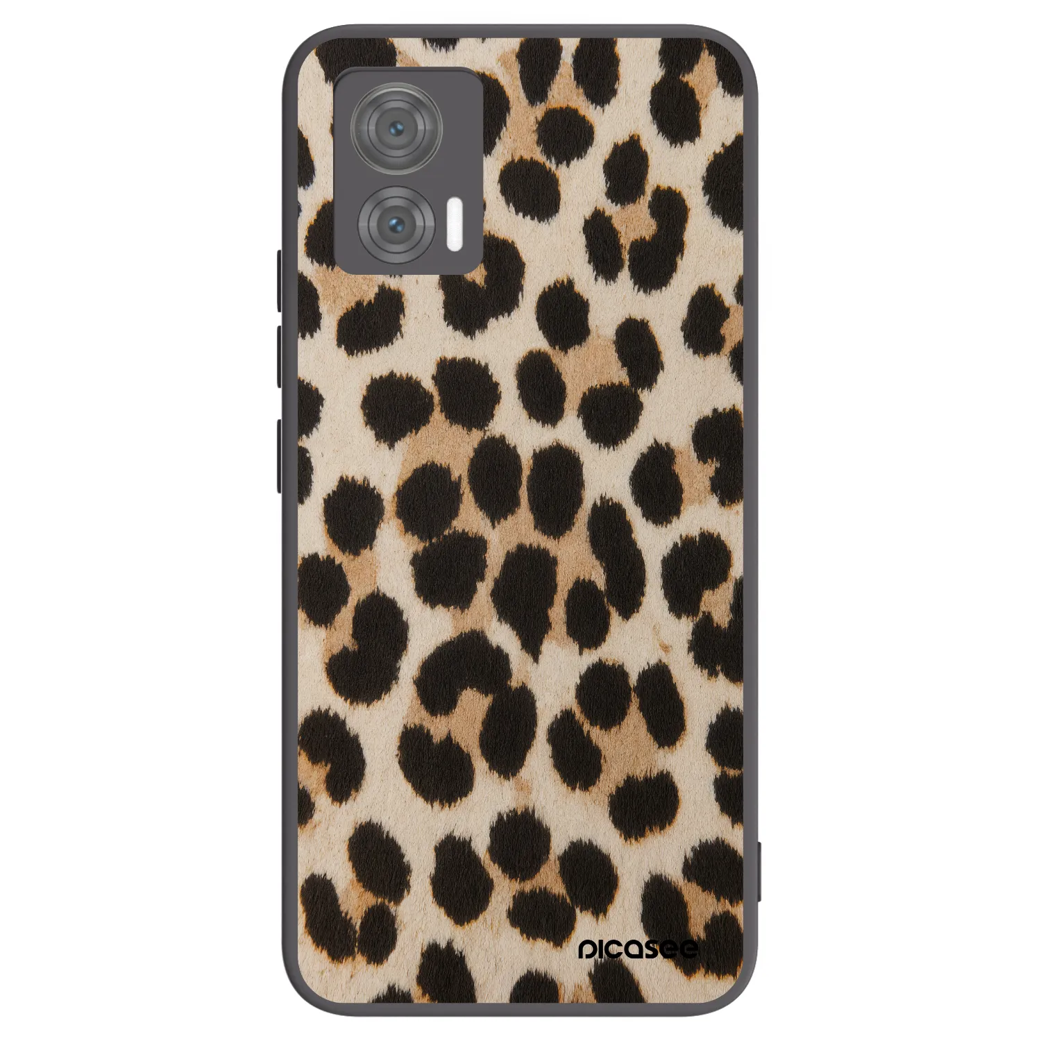 Picasee silikónový čierny obal pre Motorola Edge 30 Neo - Brown Tiger