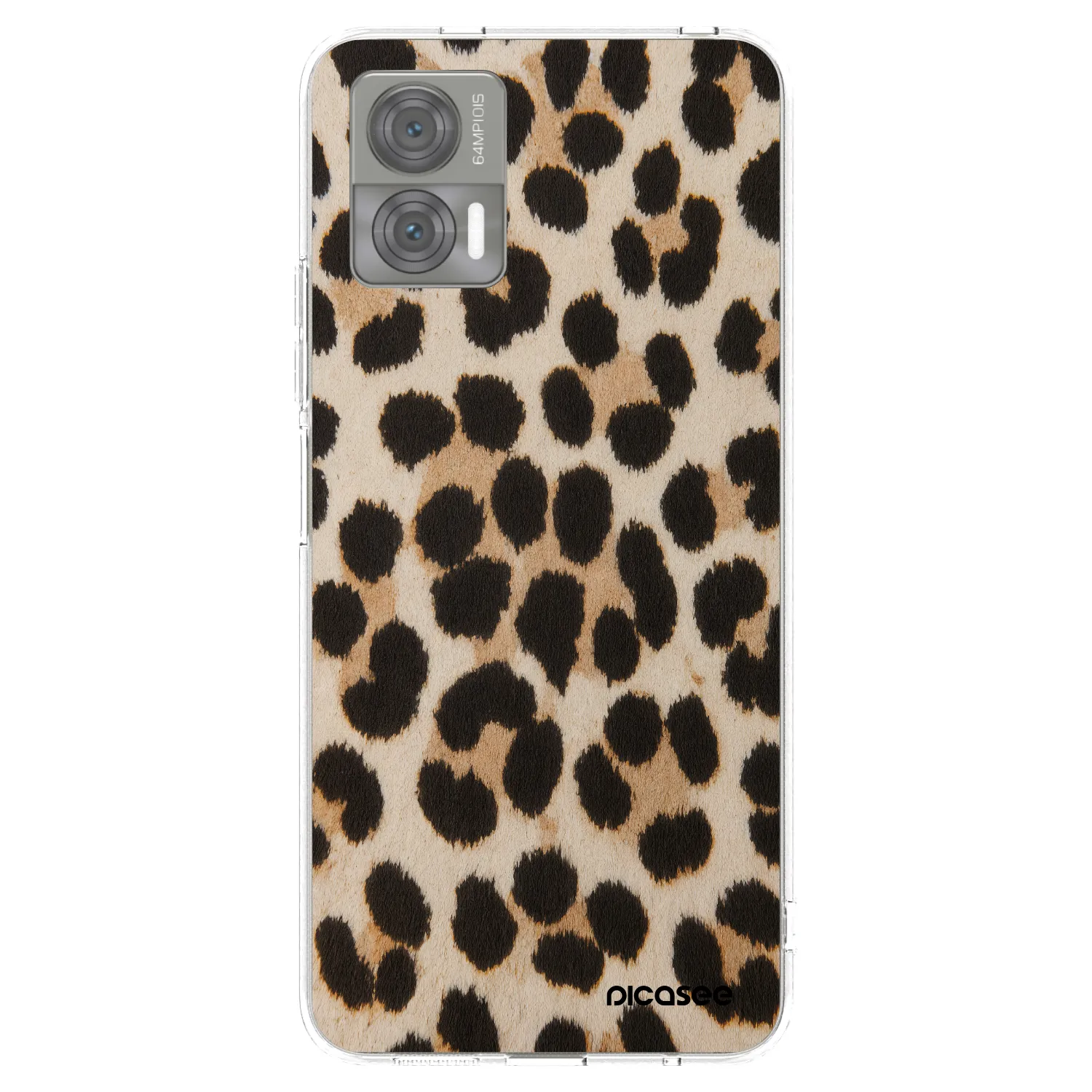 Silikónový prehľadný obal pre Motorola Edge 30 Neo - Brown Tiger