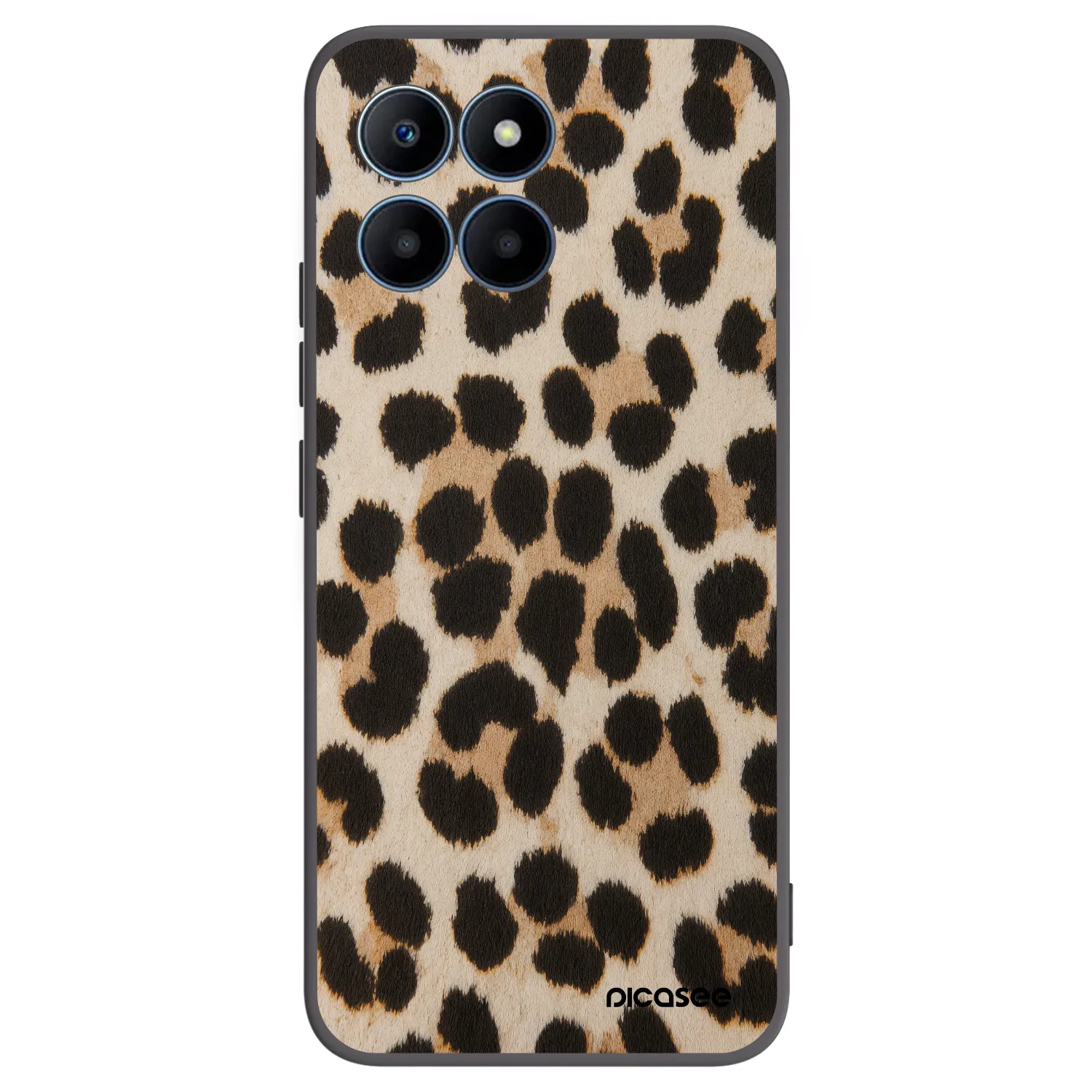 Picasee silikónový čierny obal pre Honor 70 Lite - Brown Tiger
