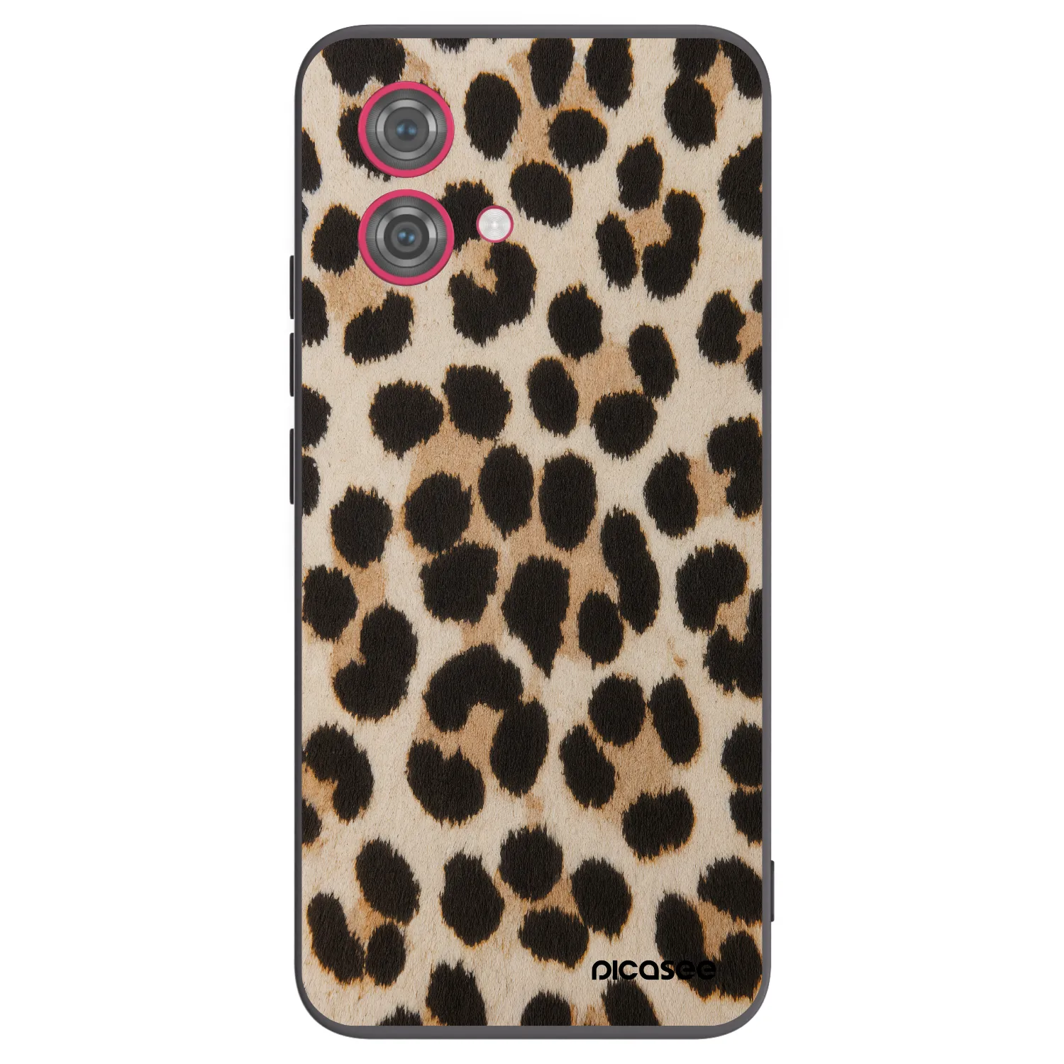 Silikónový čierny obal pre Motorola Moto G84 5G - Brown Tiger