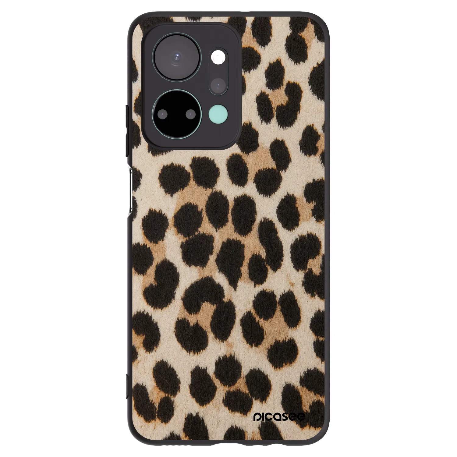 Picasee silikónový čierny obal pre Honor X7a - Brown Tiger