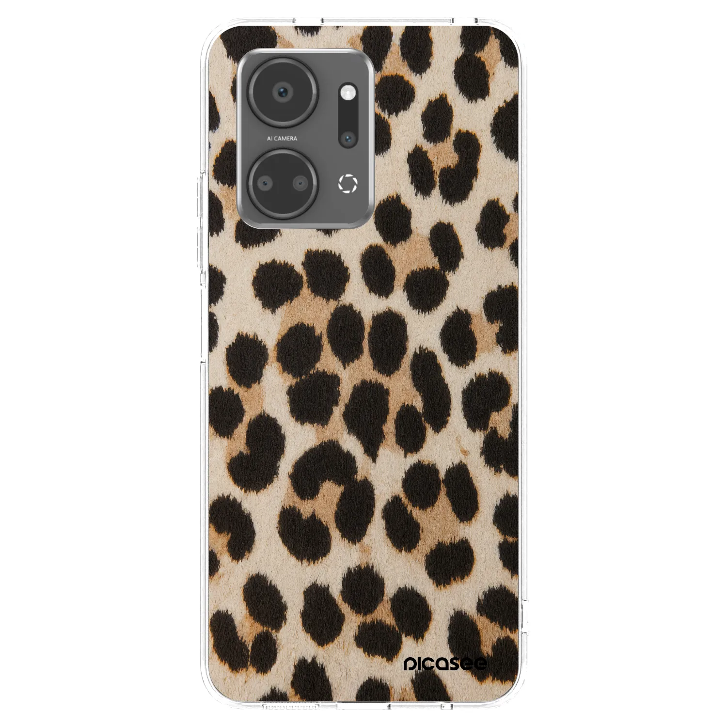 Picasee silikónový prehľadný obal pre Honor X7a - Brown Tiger