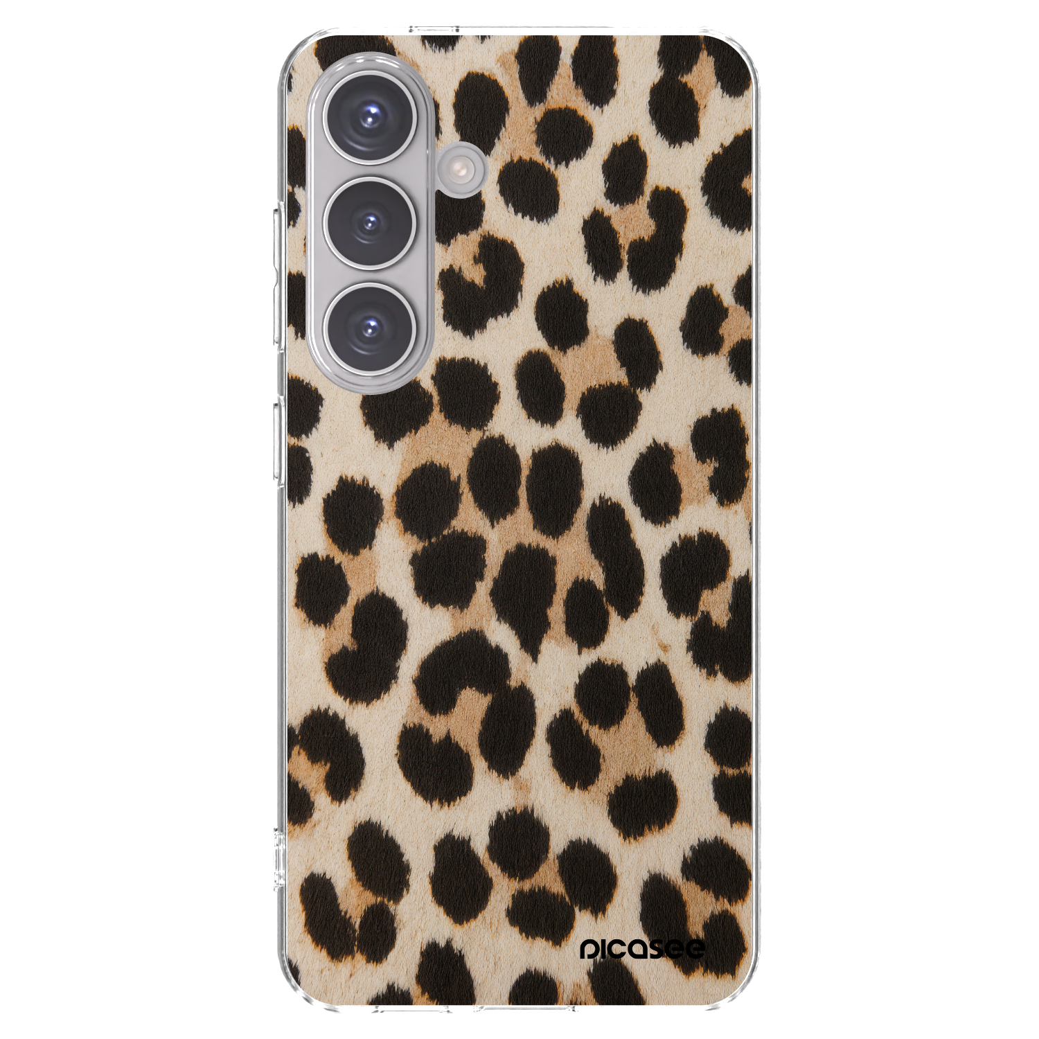 Picasee silikónový prehľadný obal pre Samsung Galaxy S24 S921B 5G - Brown Tiger