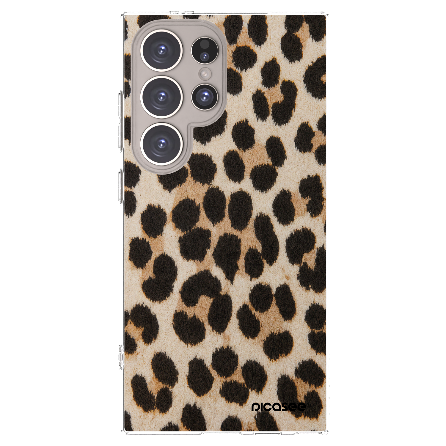 Picasee silikónový prehľadný obal pre Samsung Galaxy S24 Ultra S928B 5G - Brown Tiger