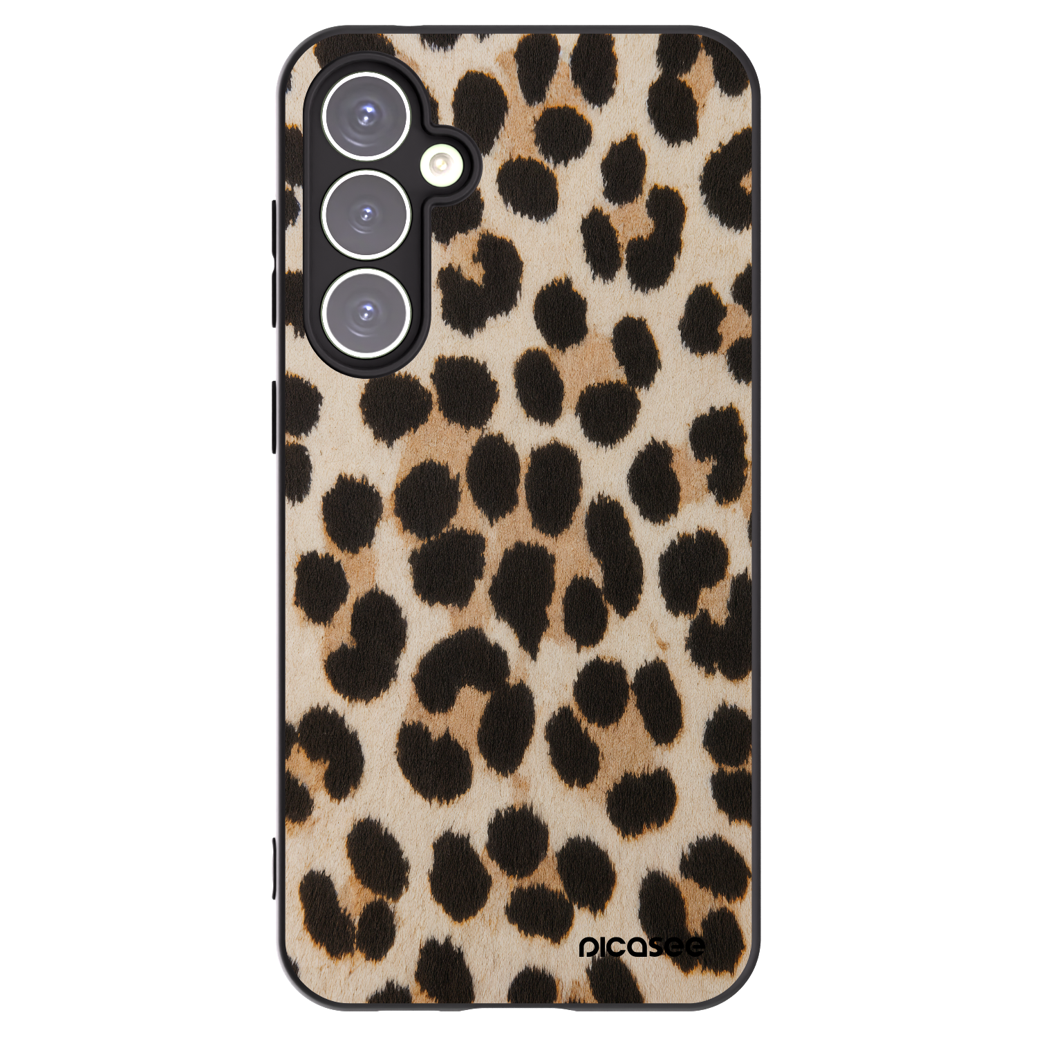 Picasee silikónový čierny obal pre Samsung Galaxy S23 FE S711B - Brown Tiger