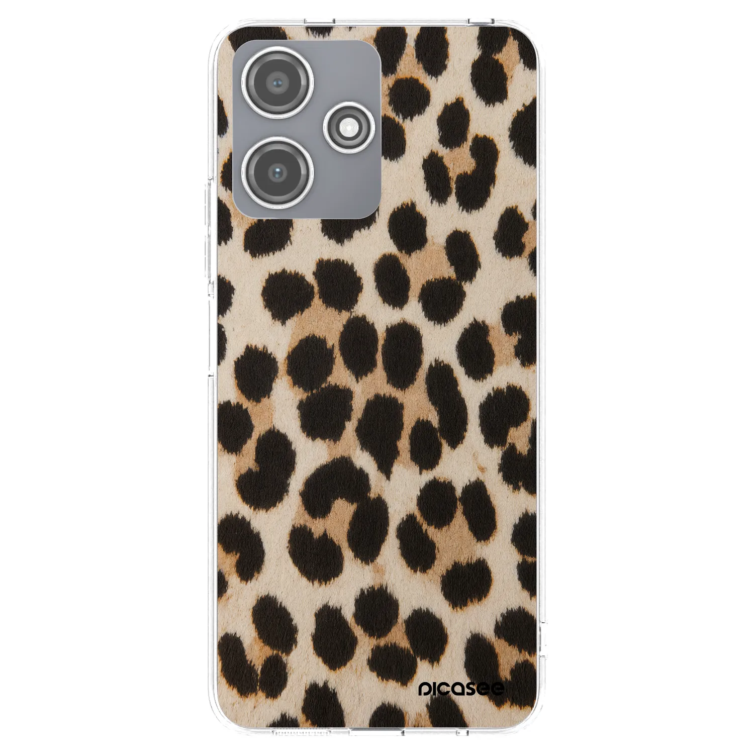 Picasee silikónový prehľadný obal pre Xiaomi Redmi 12 5G - Brown Tiger