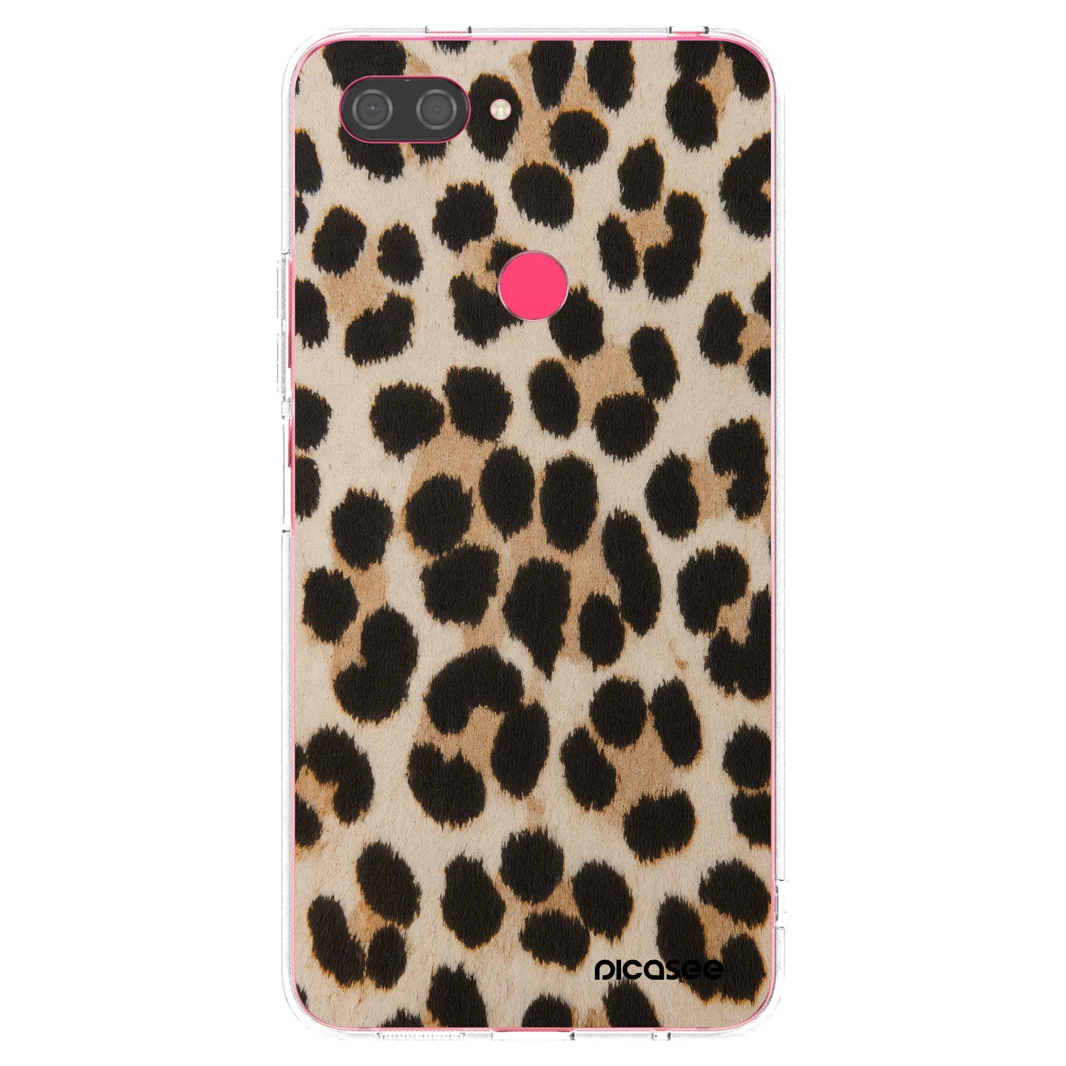 Picasee silikónový prehľadný obal pre Xiaomi Mi 8 Lite - Brown Tiger