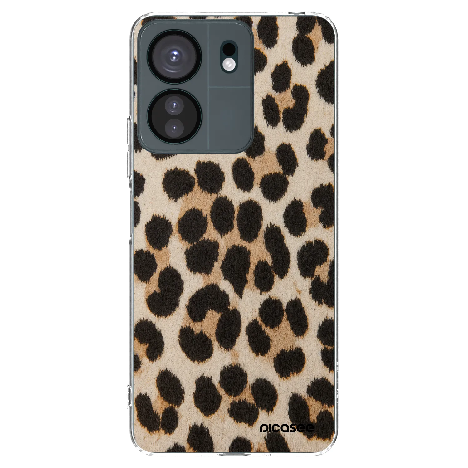 Silikónový prehľadný obal pre Xiaomi Redmi 13C 4G - Brown Tiger