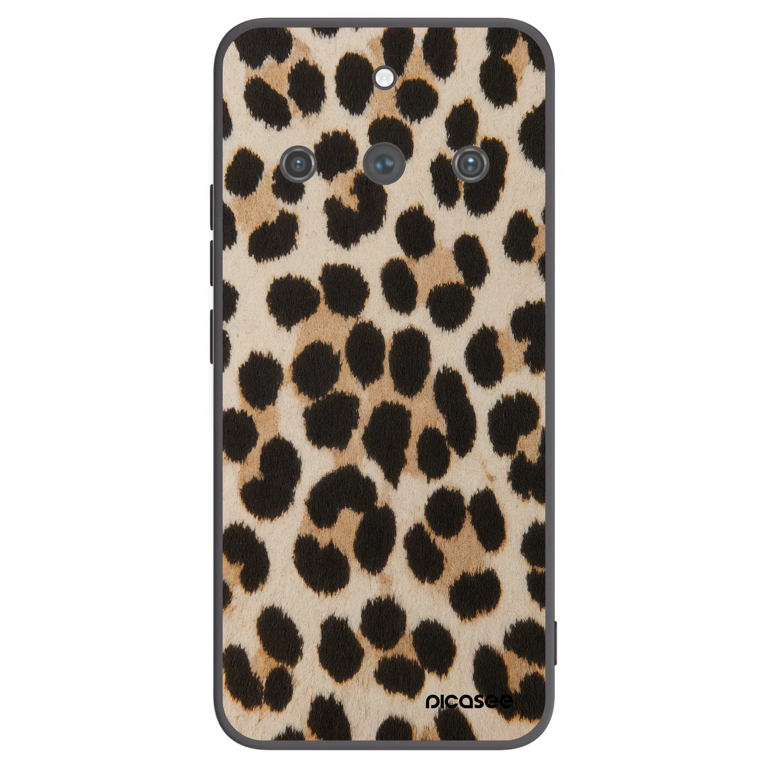 Picasee silikónový čierny obal pre Realme 11 Pro+ - Brown Tiger