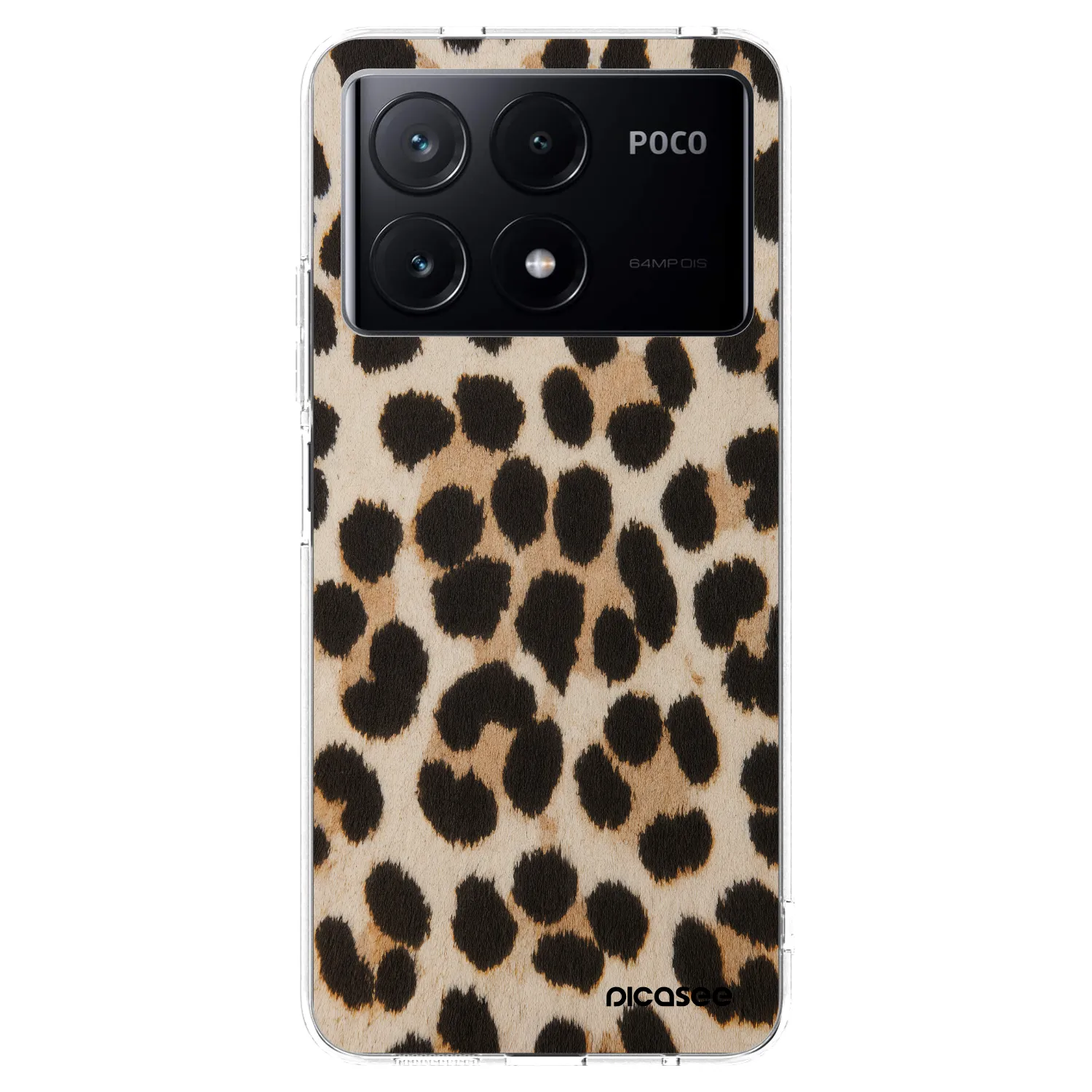Picasee silikónový prehľadný obal pre Xiaomi Poco X6 Pro - Brown Tiger
