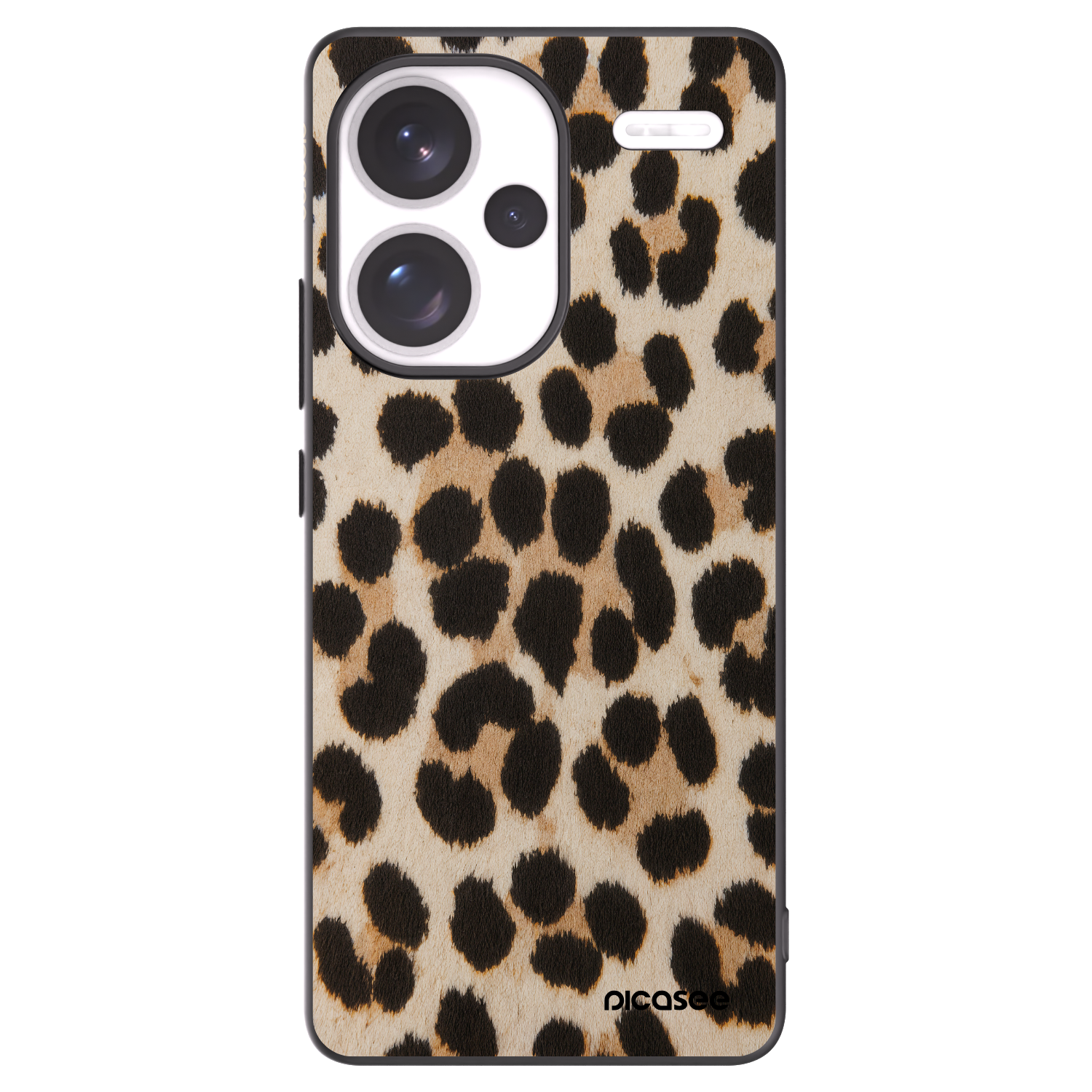 Picasee silikónový čierny obal pre Xiaomi Redmi Note 13 Pro+ 5G - Brown Tiger