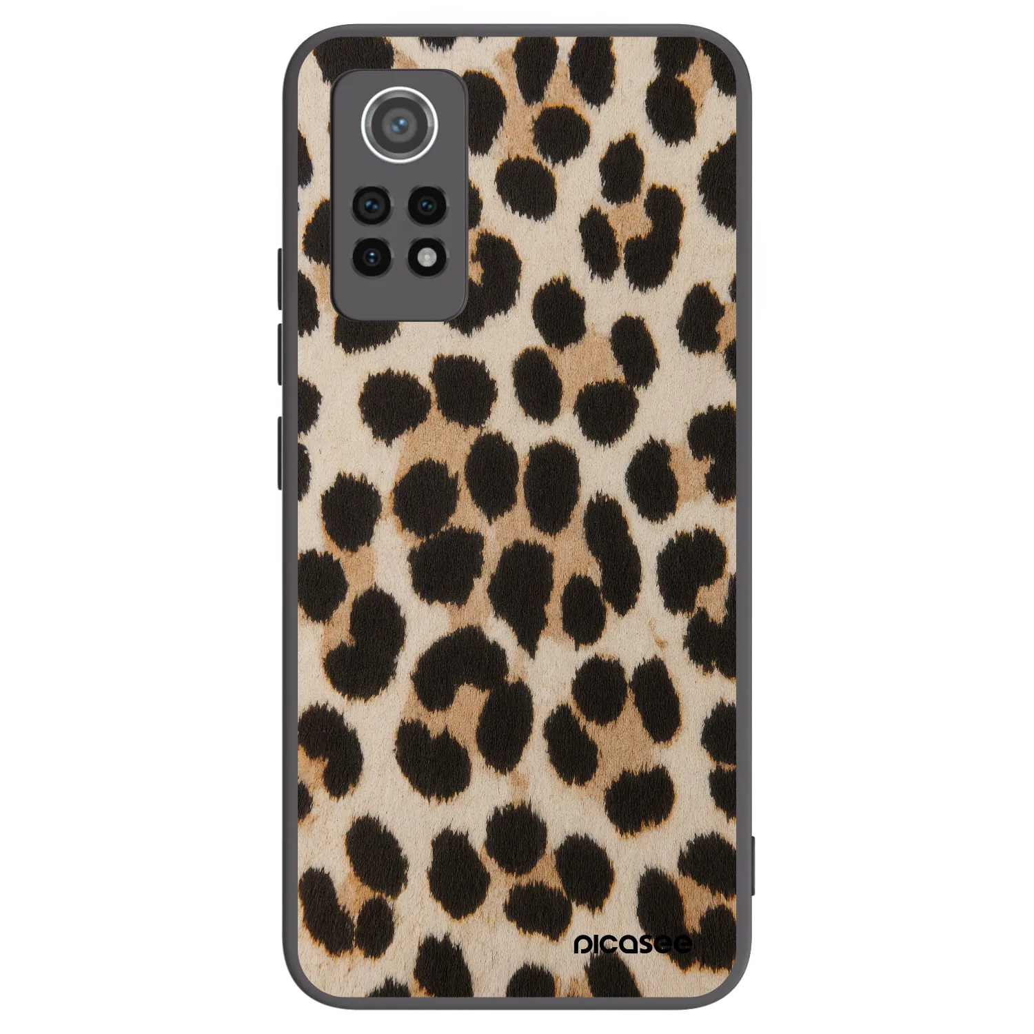 Picasee silikónový čierny obal pre Xiaomi Redmi Note 12 Pro 4G - Brown Tiger