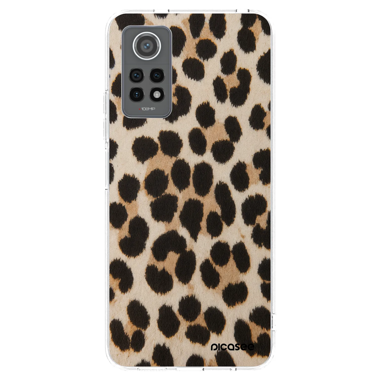 Picasee silikónový prehľadný obal pre Xiaomi Redmi Note 12 Pro 4G - Brown Tiger