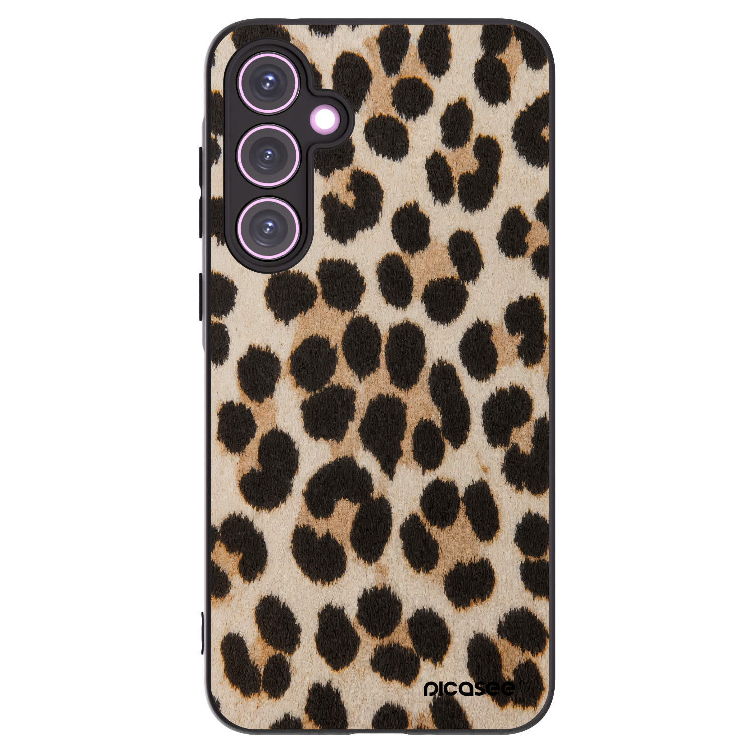 Picasee silikónový čierny obal pre Samsung Galaxy A35 5G A356B - Brown Tiger