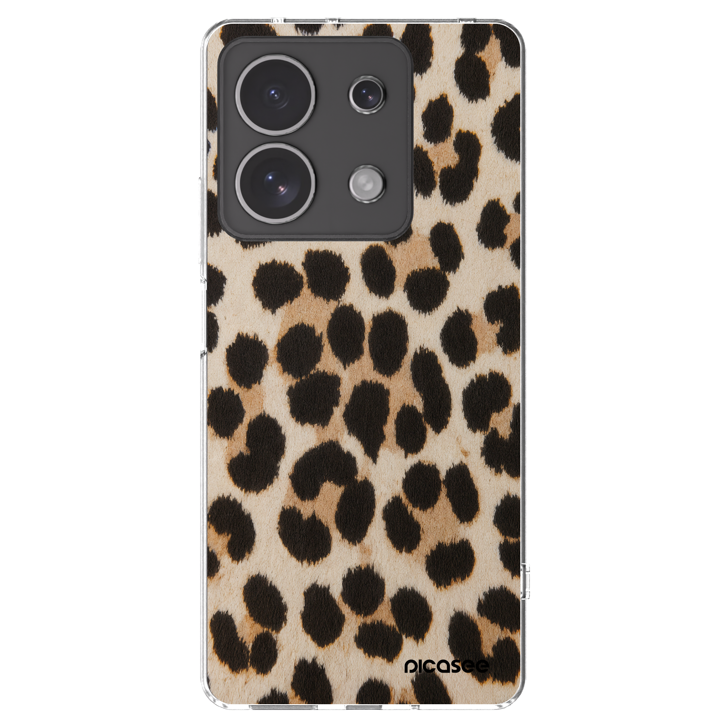 Picasee silikónový prehľadný obal pre Xiaomi Redmi Note 13 4G - Brown Tiger