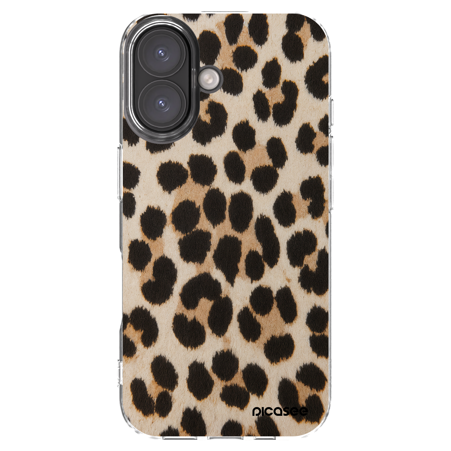 Silikónový prehľadný obal pre Apple iPhone 16 - Brown Tiger