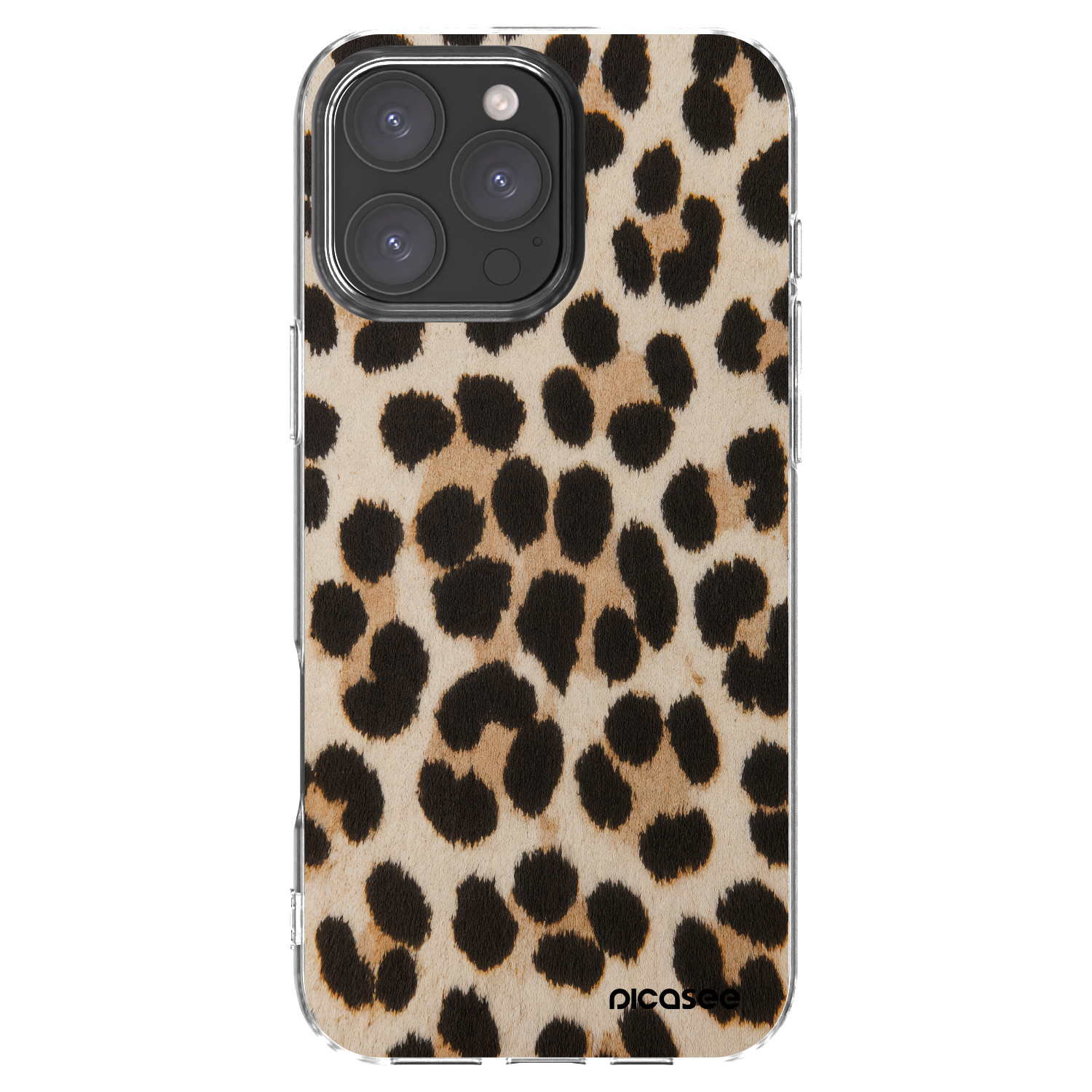 Picasee silikónový prehľadný obal pre Apple iPhone 16 Pro Max - Brown Tiger