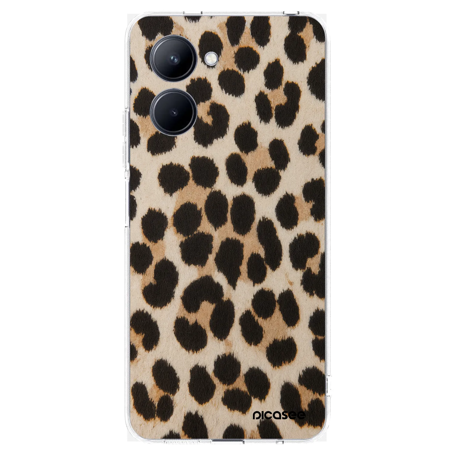Picasee silikónový prehľadný obal pre Realme C33 (2023) - Brown Tiger