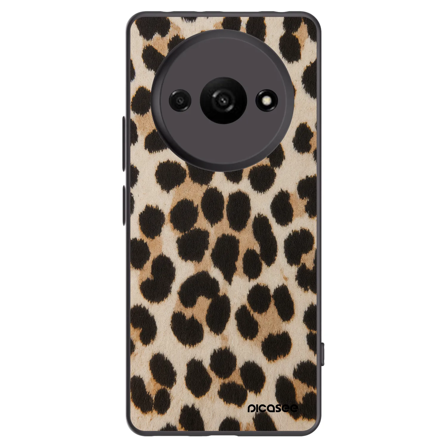 Picasee silikónový čierny obal pre Xiaomi Redmi A3 - Brown Tiger