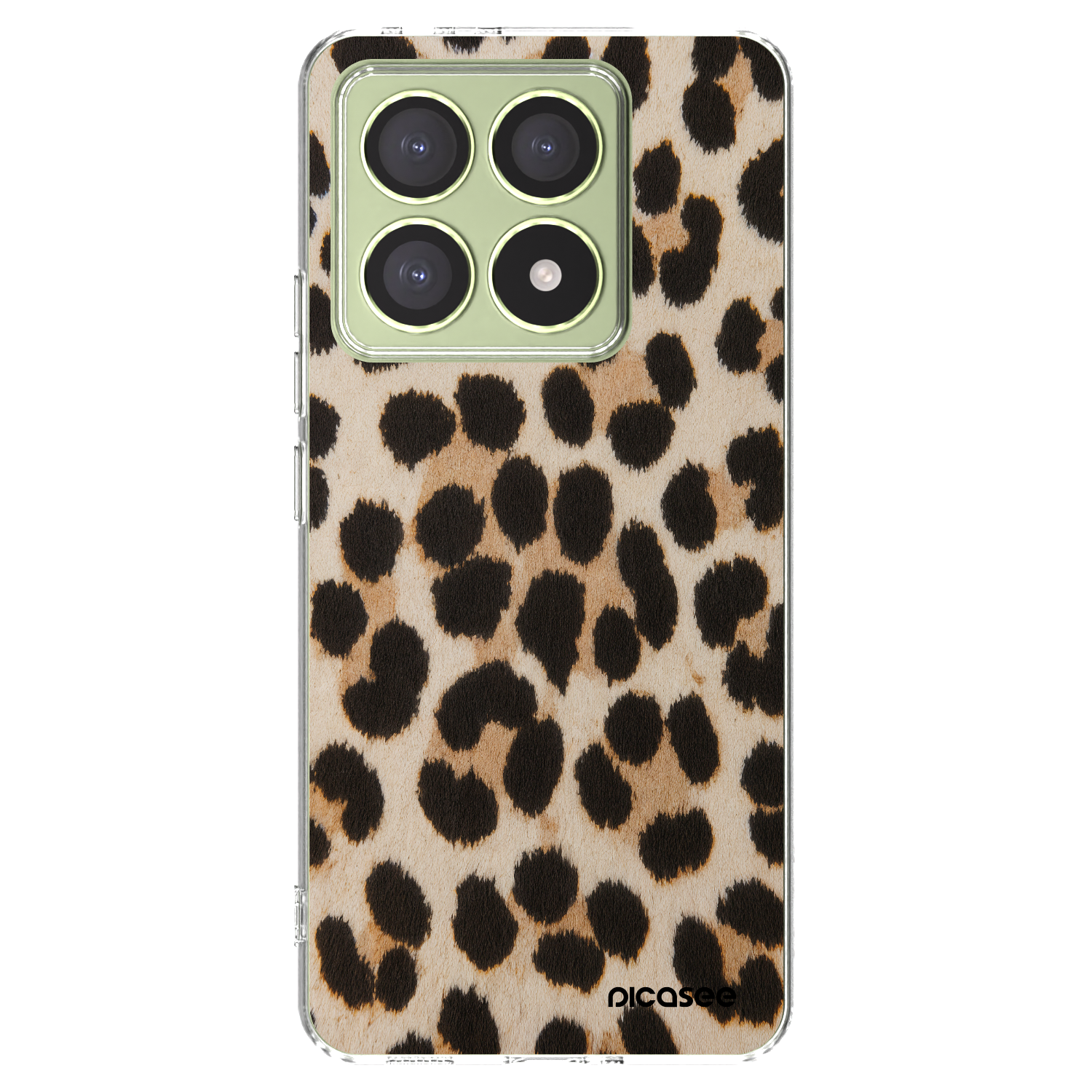 Picasee silikónový prehľadný obal pre Xiaomi 14T - Brown Tiger