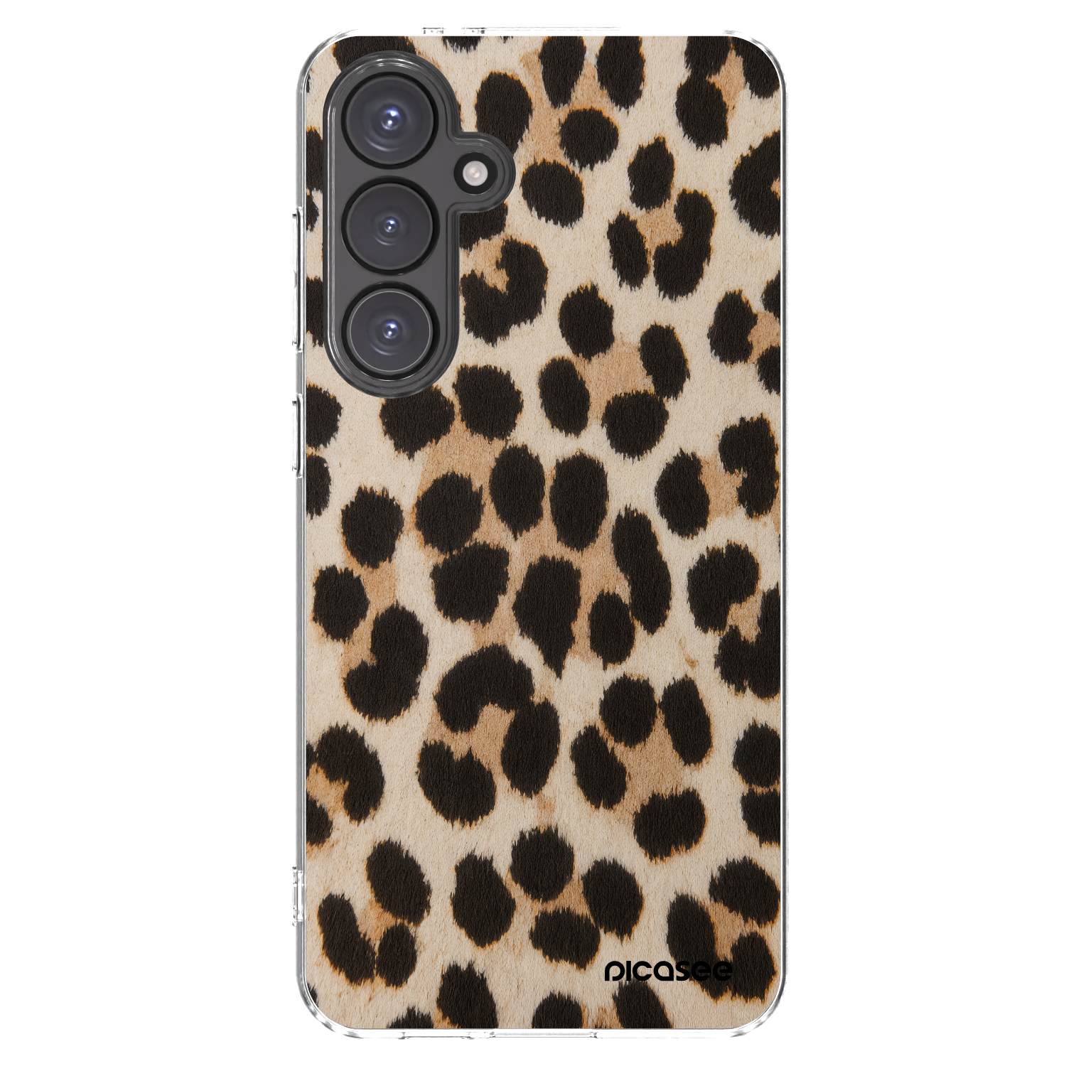 Picasee silikónový prehľadný obal pre Samsung Galaxy S24 FE S721B - Brown Tiger